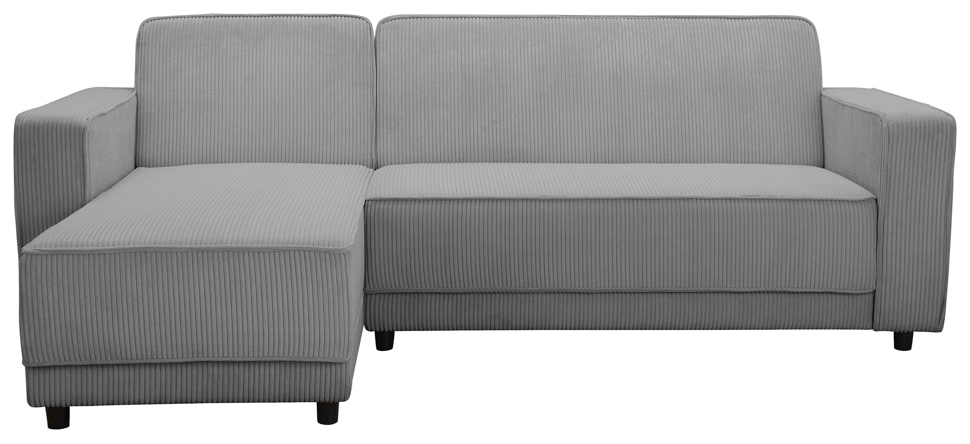 Dorel Home Ecksofa »Allie Schlafsofa 230 cm mit Relaxfunktion in der Rückenlehne«, Schlaffunktion (108/194,5cm), trendiger Cord o. pflegeleichter Velours