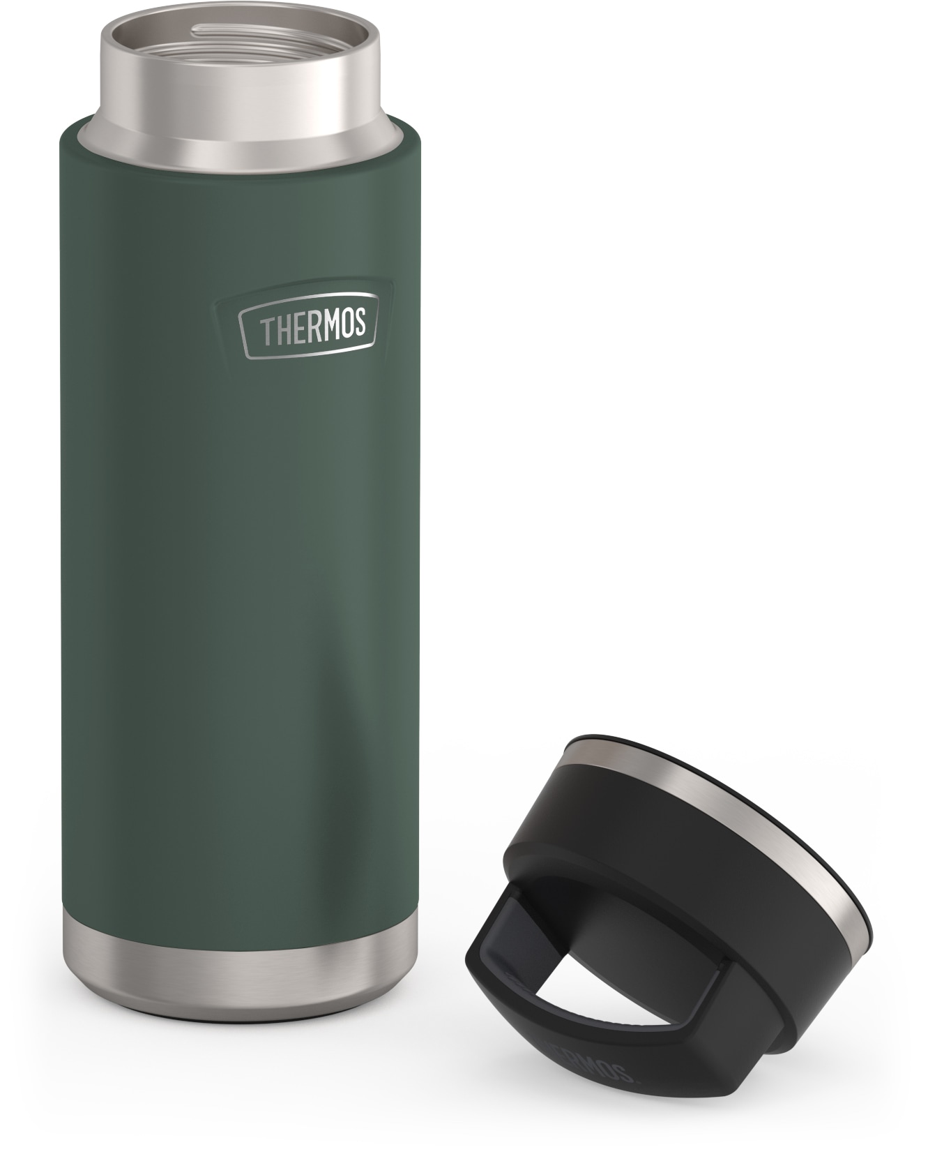 THERMOS Isolierflasche »ICON BEVERAGE BOTTLE, Edelstahlkörper, spülmaschinenfest«, (1 tlg.), 0,71l, 18h heiß & 24h kalt, extra große Öffnung, absolut dicht