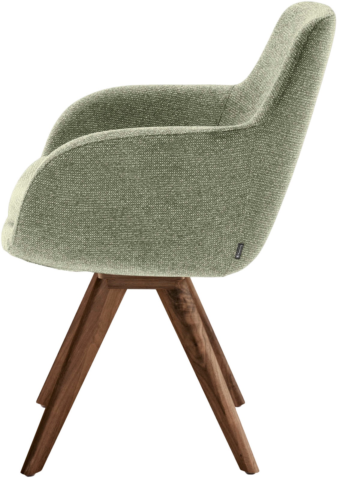 Musterring Esszimmerstuhl »Tavia«, (Set), Chenille, Stativgestell Wildnussbaum, Drehfunktion optional, diverse Farben