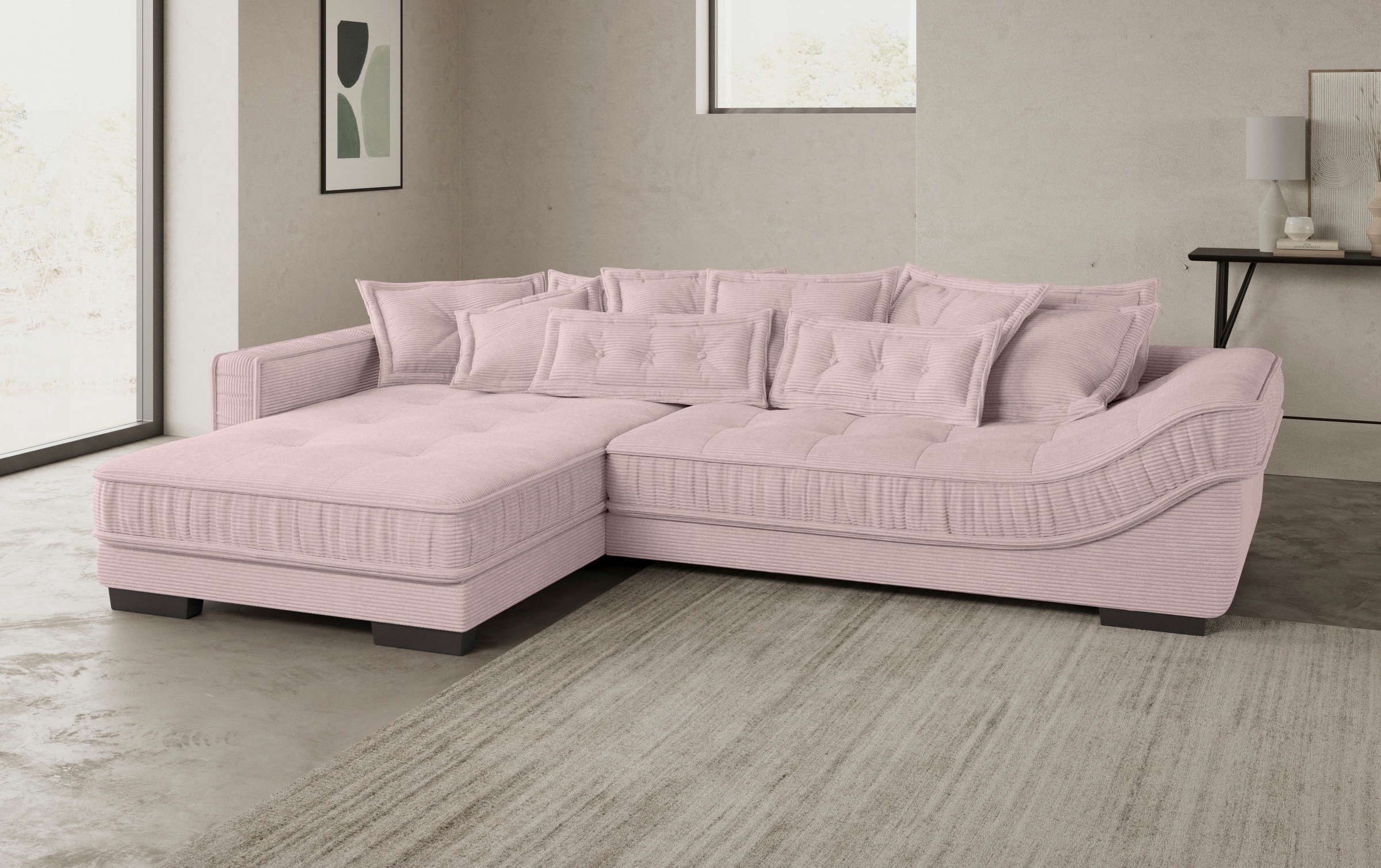 Mr. Couch Ecksofa »Diwan II DuraFlex L-Form«, DuraFlex-Kaltschaumpolsterung, bis 140 kg, 4 Bezugsqualitäten