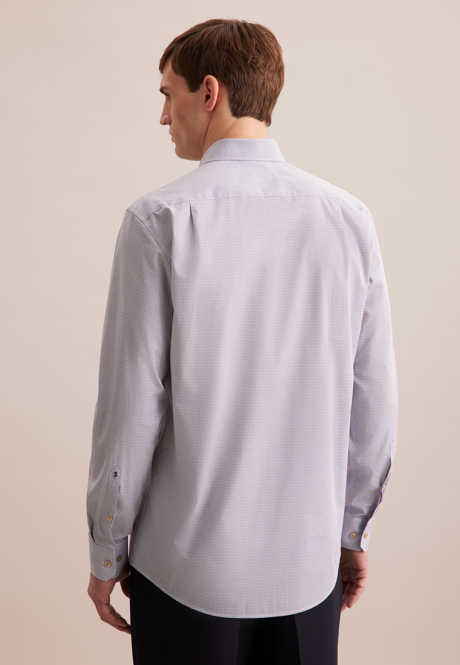 seidensticker Businesshemd "Regular", Regular 1/1 Button-Down-Kragen Druck günstig online kaufen