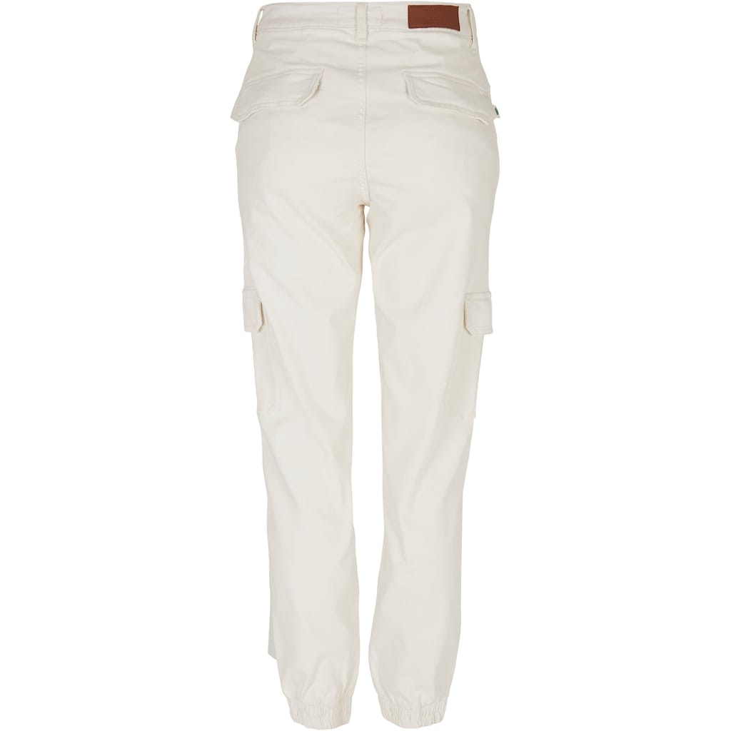 URBAN CLASSICS Stoffhose »Urban Classics Damen Ladies Organic Stretch Denim Cargo Pants«, (1 tlg.)