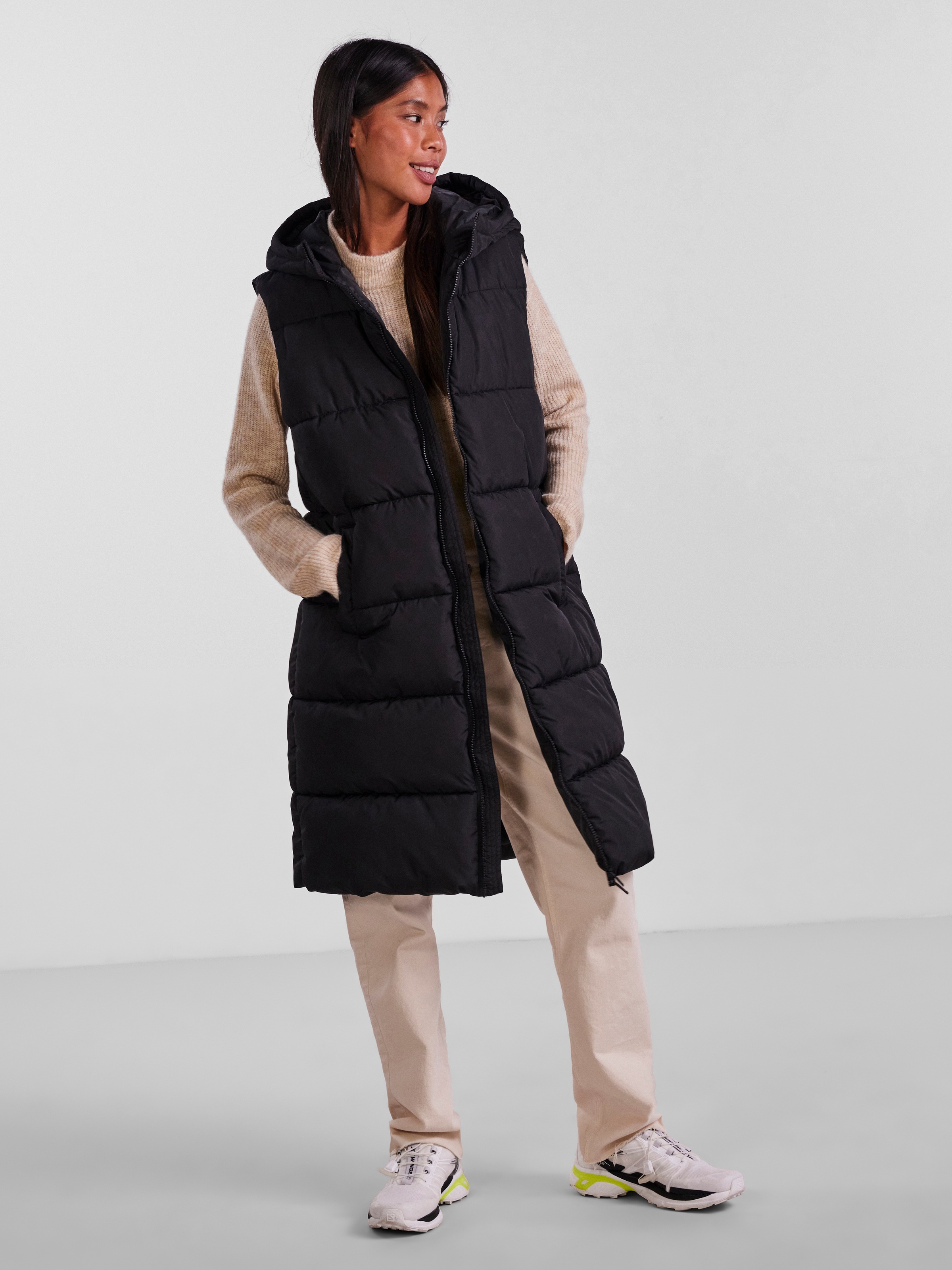 pieces Steppweste "PCBEE NEW LONG PUFFER VEST NOOS BC" günstig online kaufen