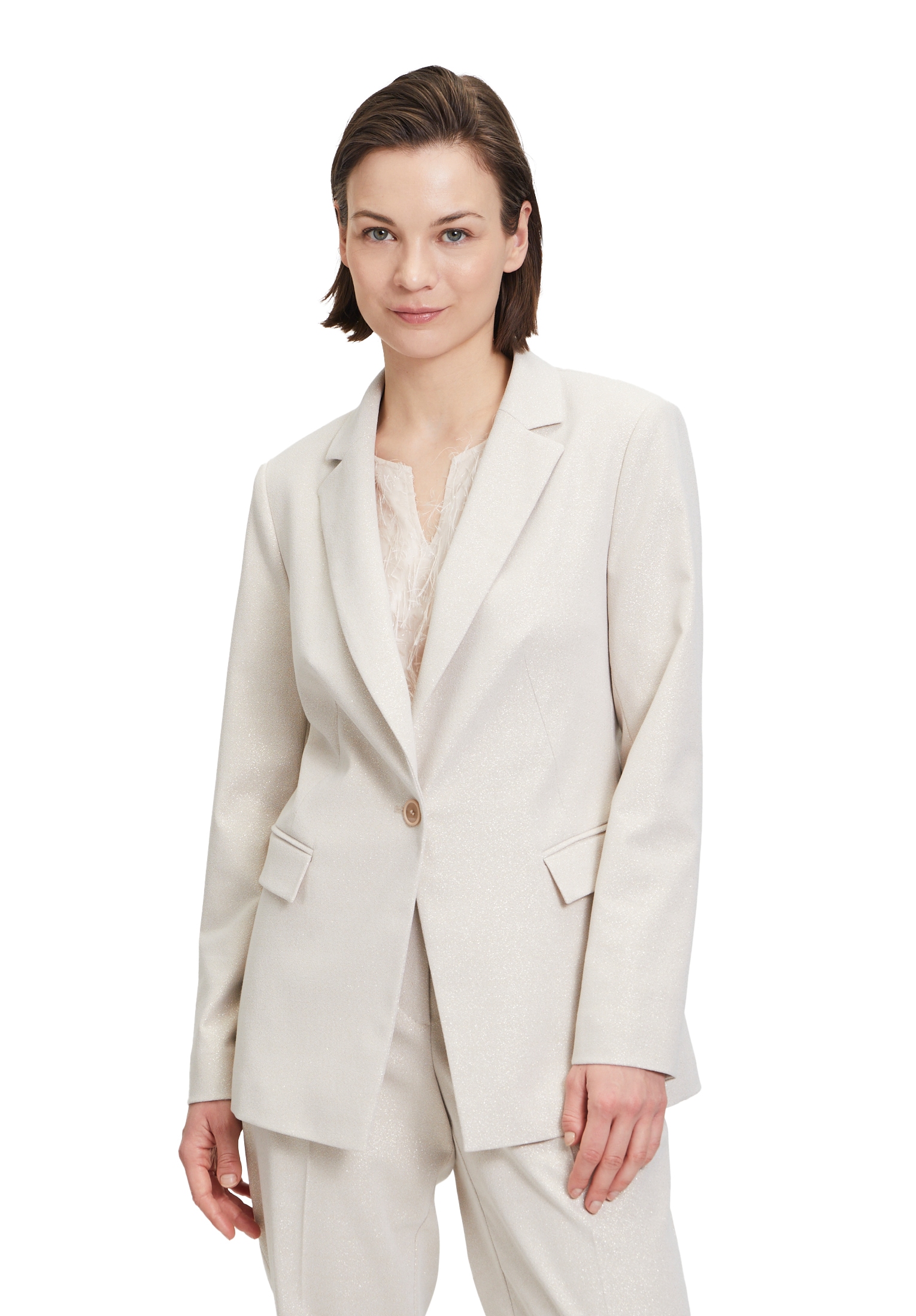 Longblazer »Betty & Co Businessblazer mit Taschen«, Material