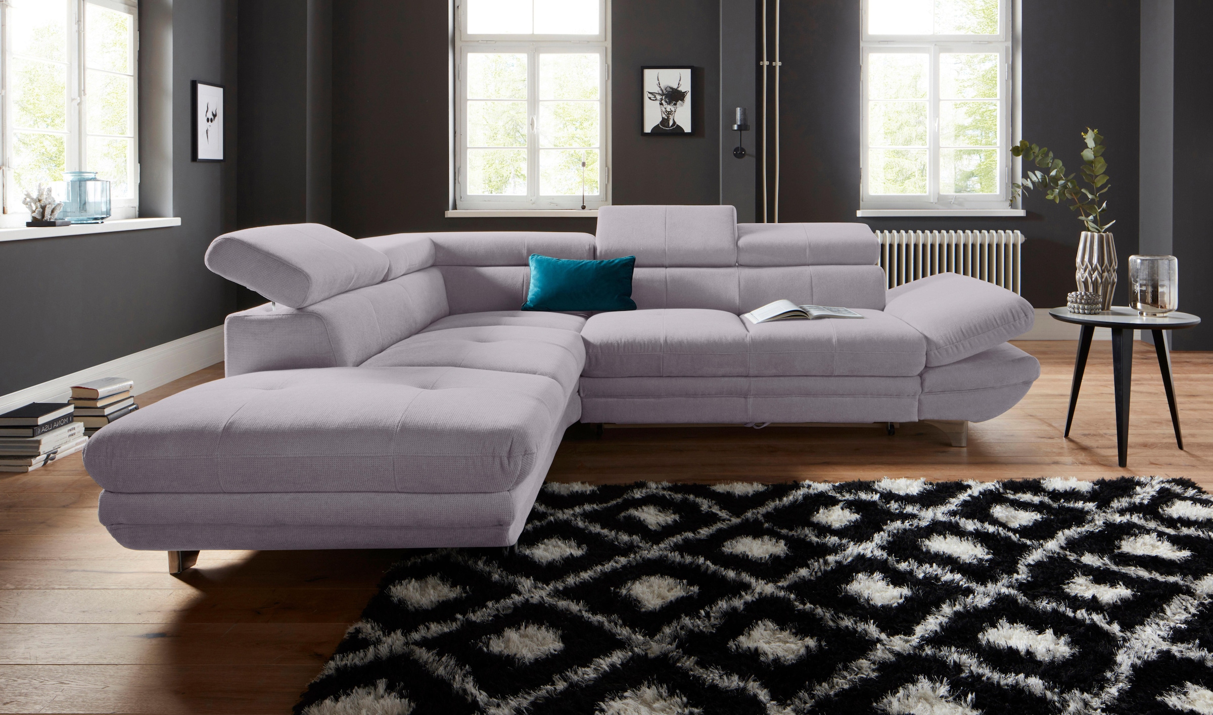 COTTA Ecksofa "Enterprise L-Form", mit Arm- & Kopfteilverstellung, wahlweis günstig online kaufen