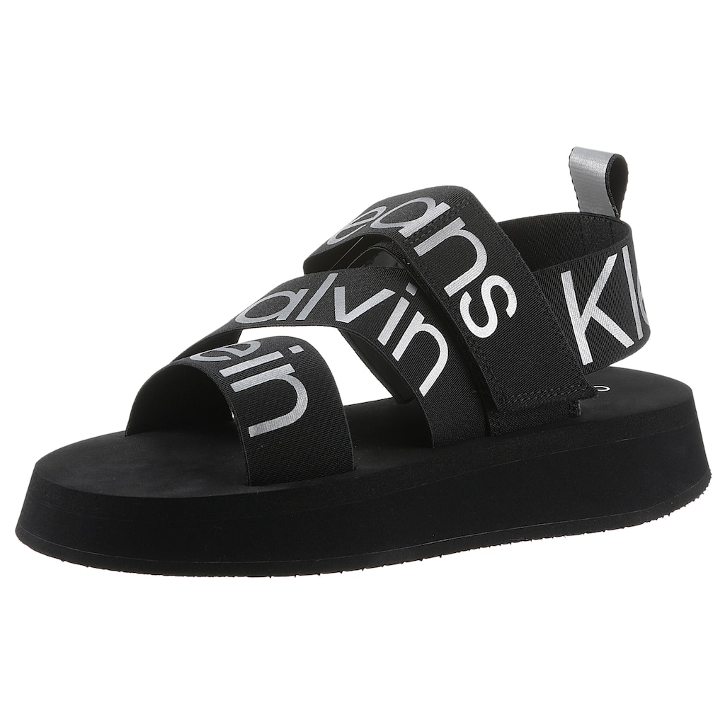 Calvin Klein Jeans Sandale »PREFERSATO SANDAL WEBB« mit Stretchbänder