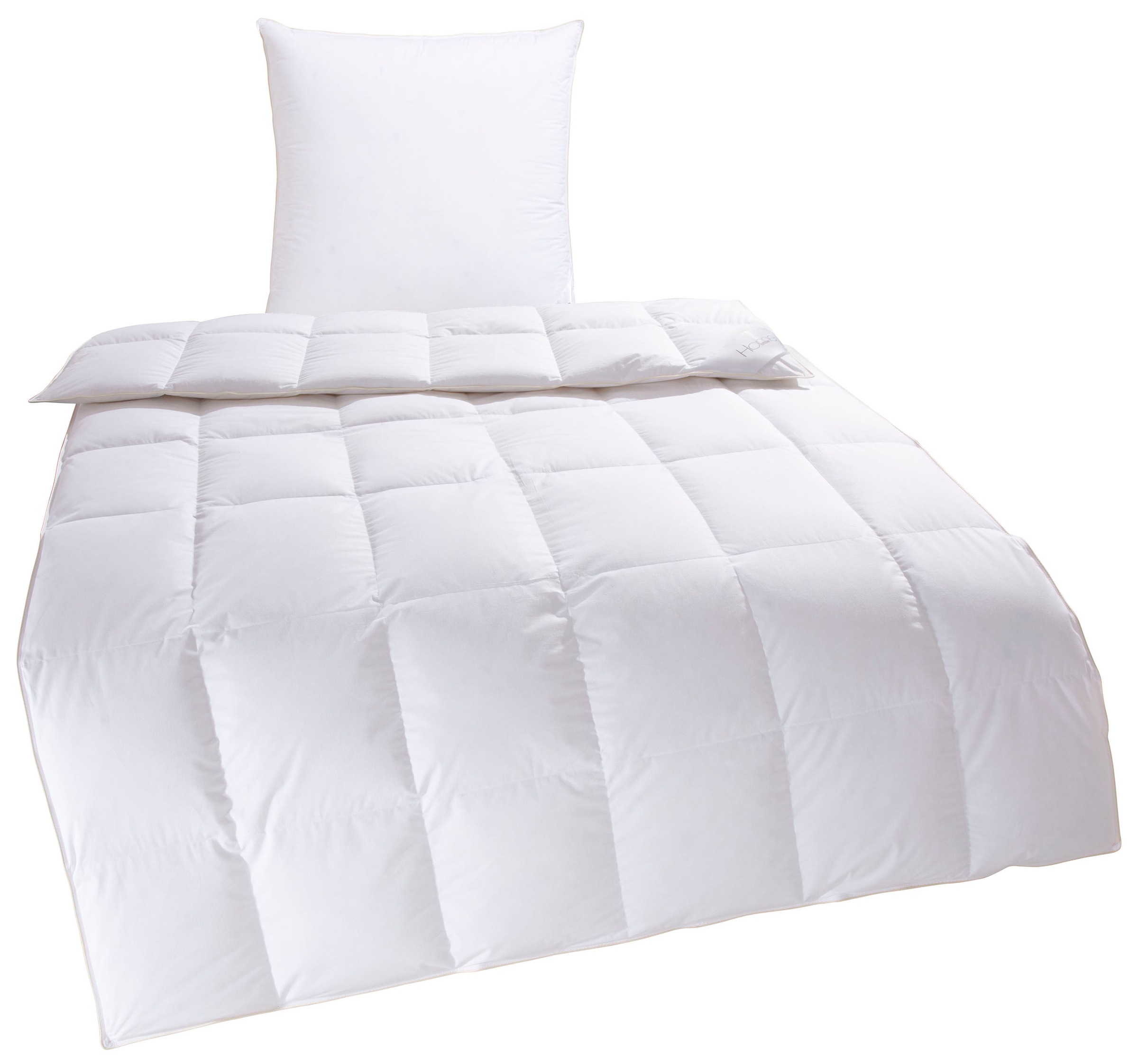 Home affaire Gänsedaunenbettdecke + Kopfkissen "Litrone Bettdecke 135x200 c günstig online kaufen