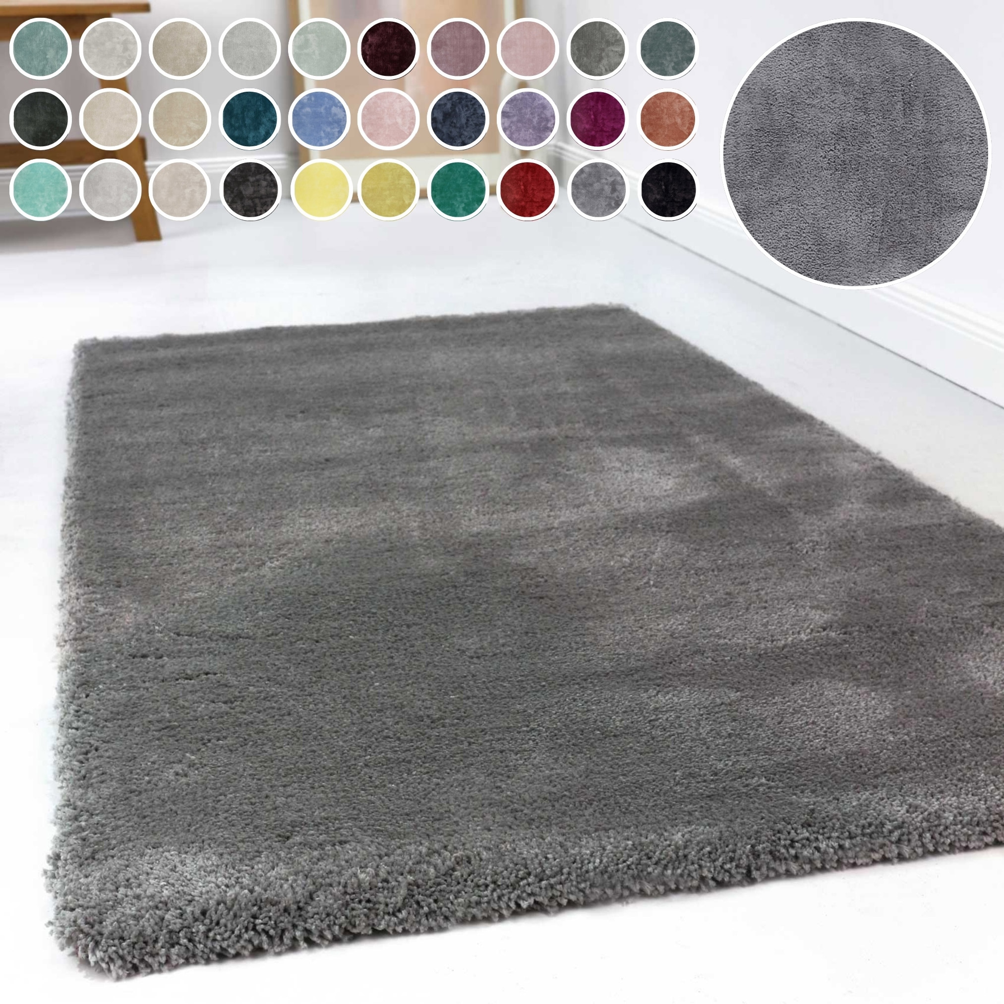 Esprit Hochflor-Teppich »Relaxx ESP-4150«, rechteckig, 25 mm Höhe, Wohnzimmer, sehr große Farbauswahl, weicher dichter Hochflor