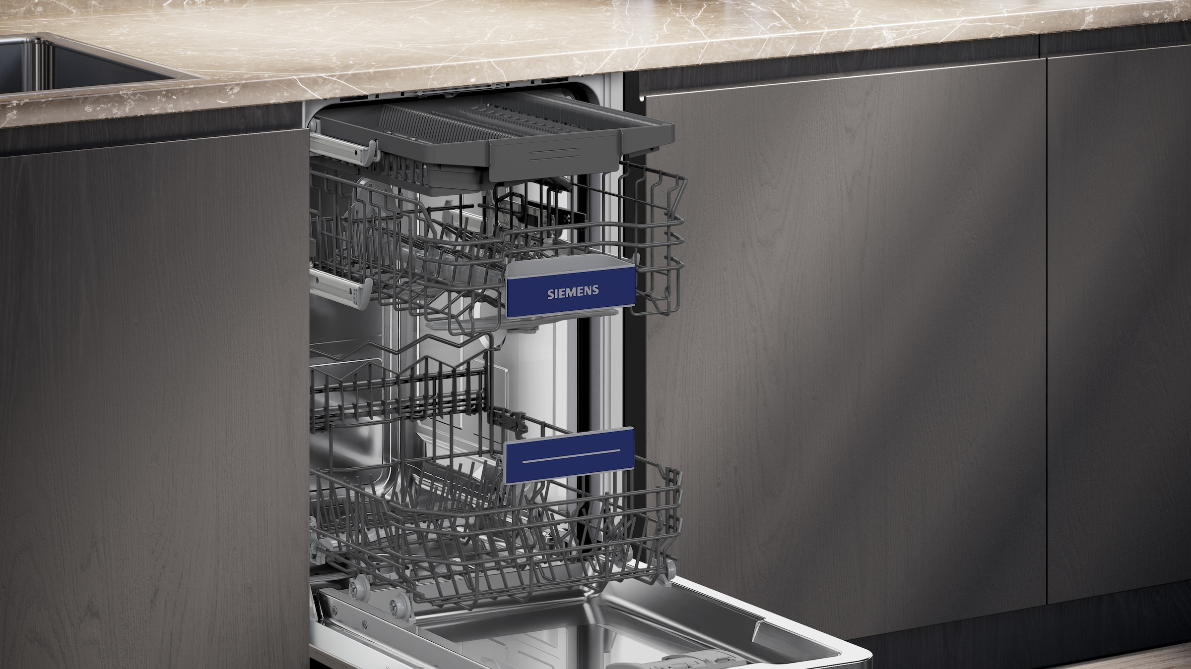 SIEMENS Unterbaugeschirrspüler iQ300 »SR43ES25ME« 10 tlg. Maßgedecke