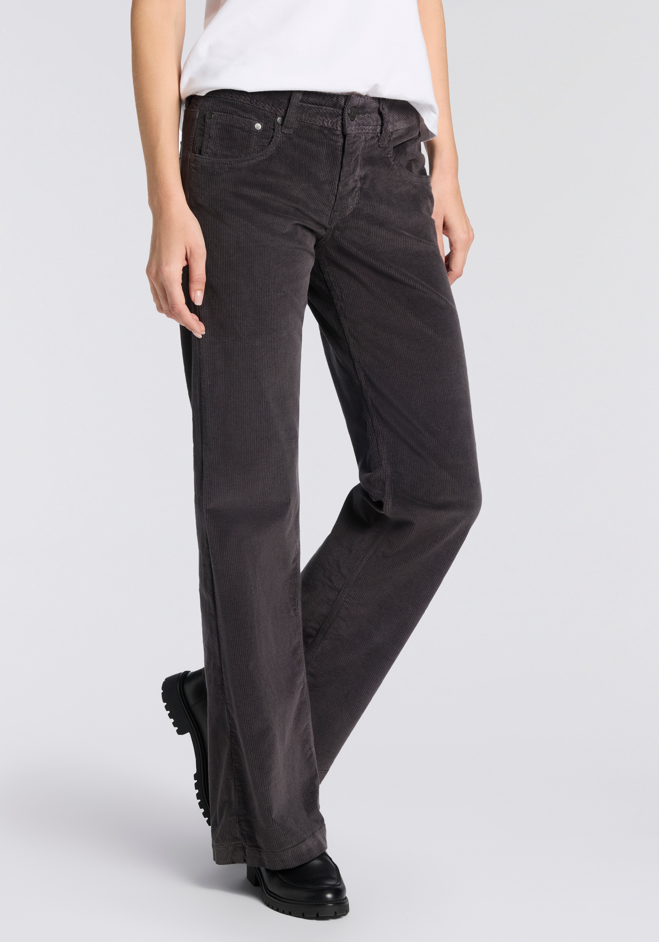 Herrlicher Cordhose "Edna Cord Stretch", im Flared Fit günstig online kaufen
