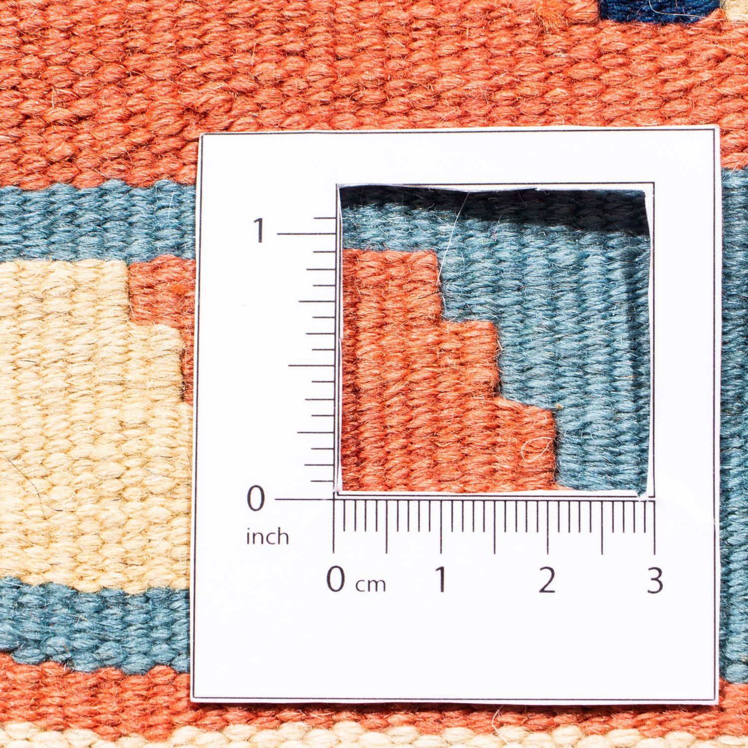 morgenland Wollteppich »Kelim - Oriental quadratisch - 104 x 104 cm - rost«, quadratisch, Wohnzimmer, Einzelstück