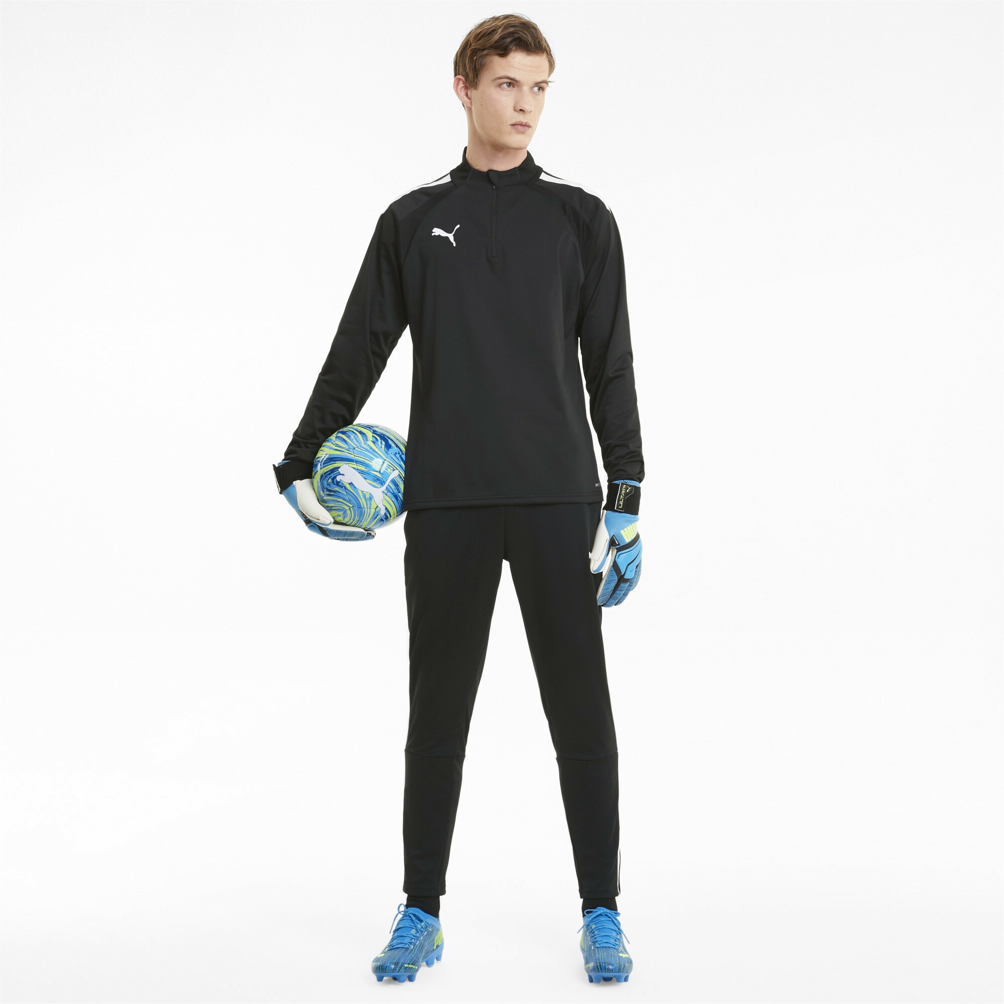 PUMA T-Shirt »teamLIGA Fußballtop mit viertellangem Reißverschluss Herren«