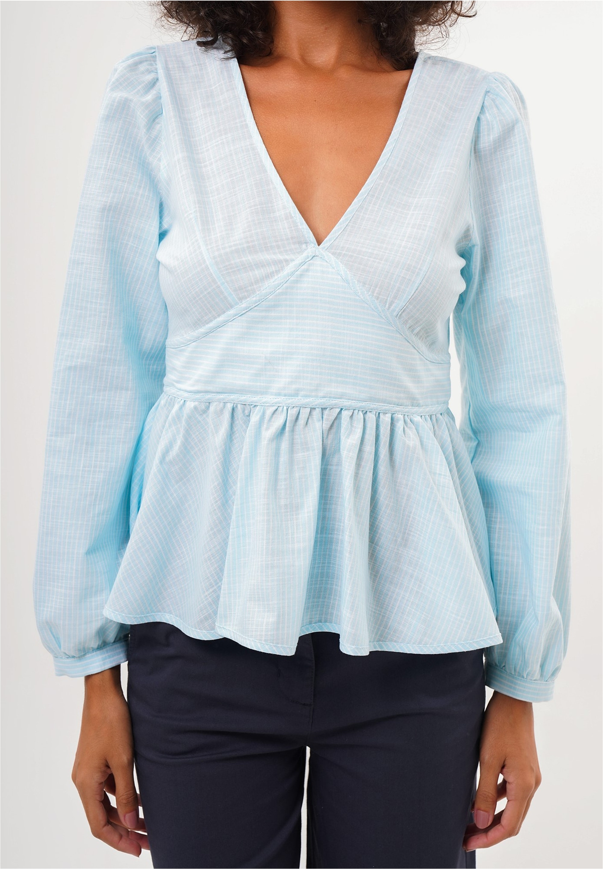 freshlions Klassische Bluse »Brielle«, mit gestreiftem Design