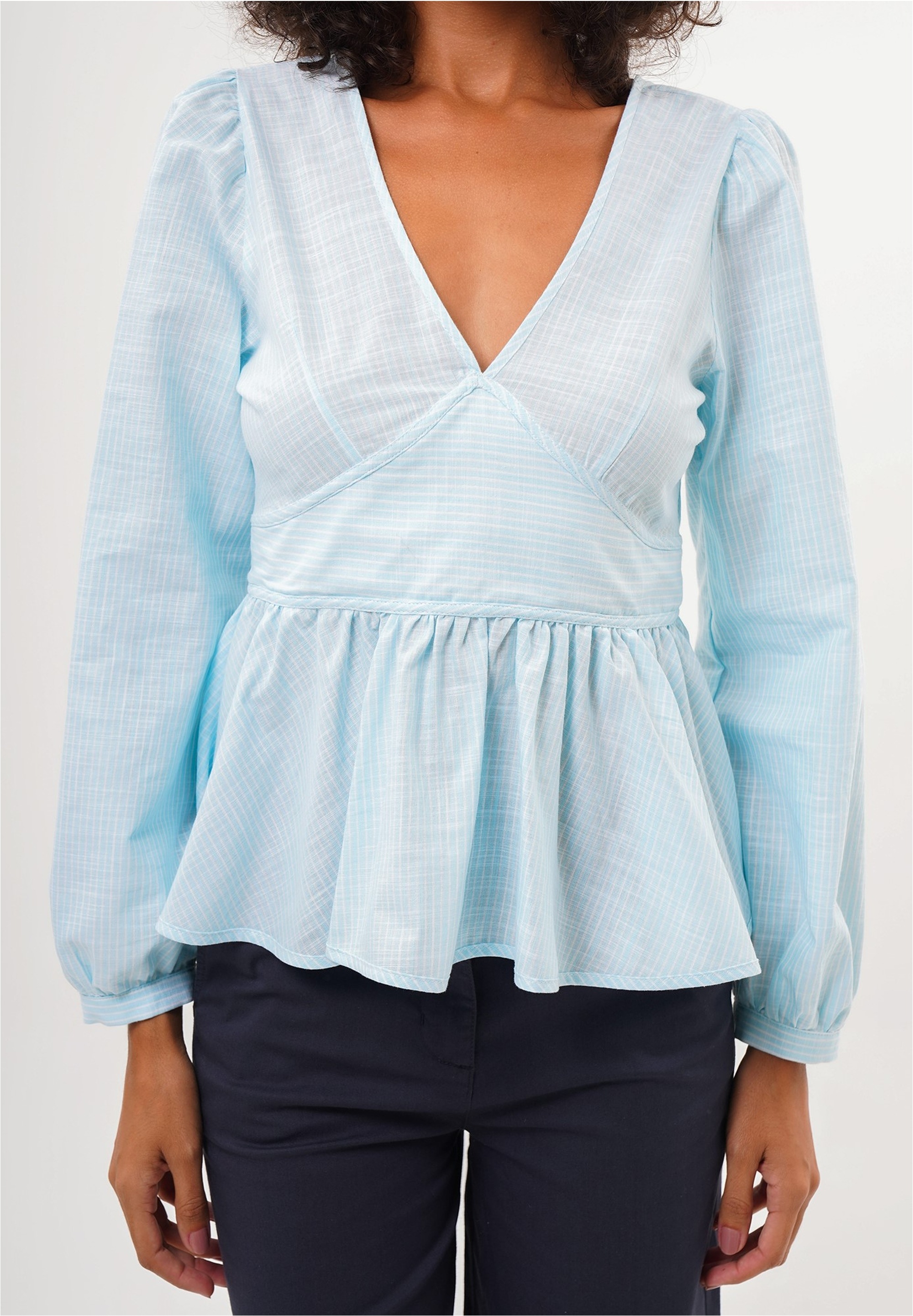 freshlions Klassische Bluse "Brielle" 1 Stk. tlg. mit gestreiftem Design günstig online kaufen