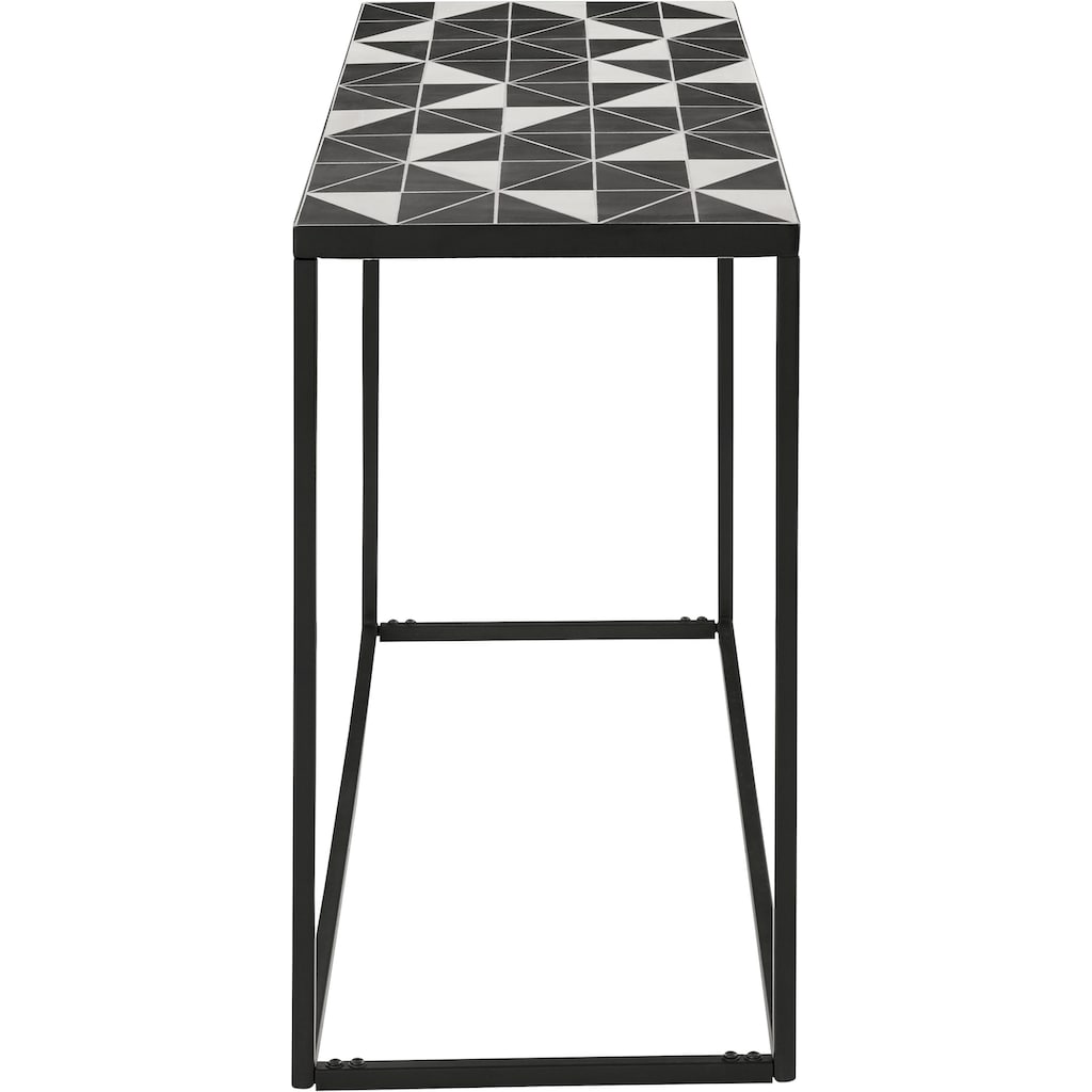 INOSIGN Konsolentisch »Steph«, aus schönen Metallbeinen in schwarzer Farbe und Mosaik-Tischplatte