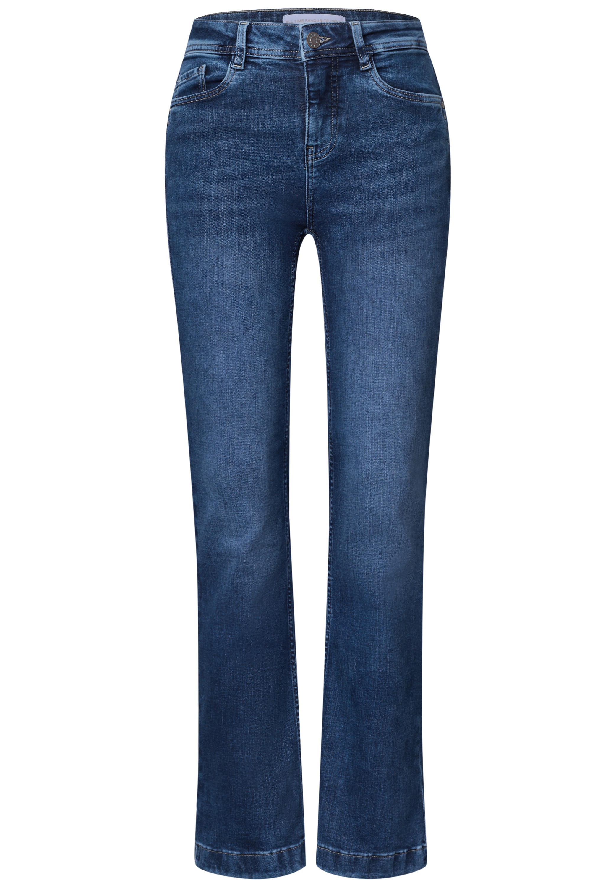 STREET ONE Bootcut-Jeans »Style Blaire« mit Stretch / Slim Fit