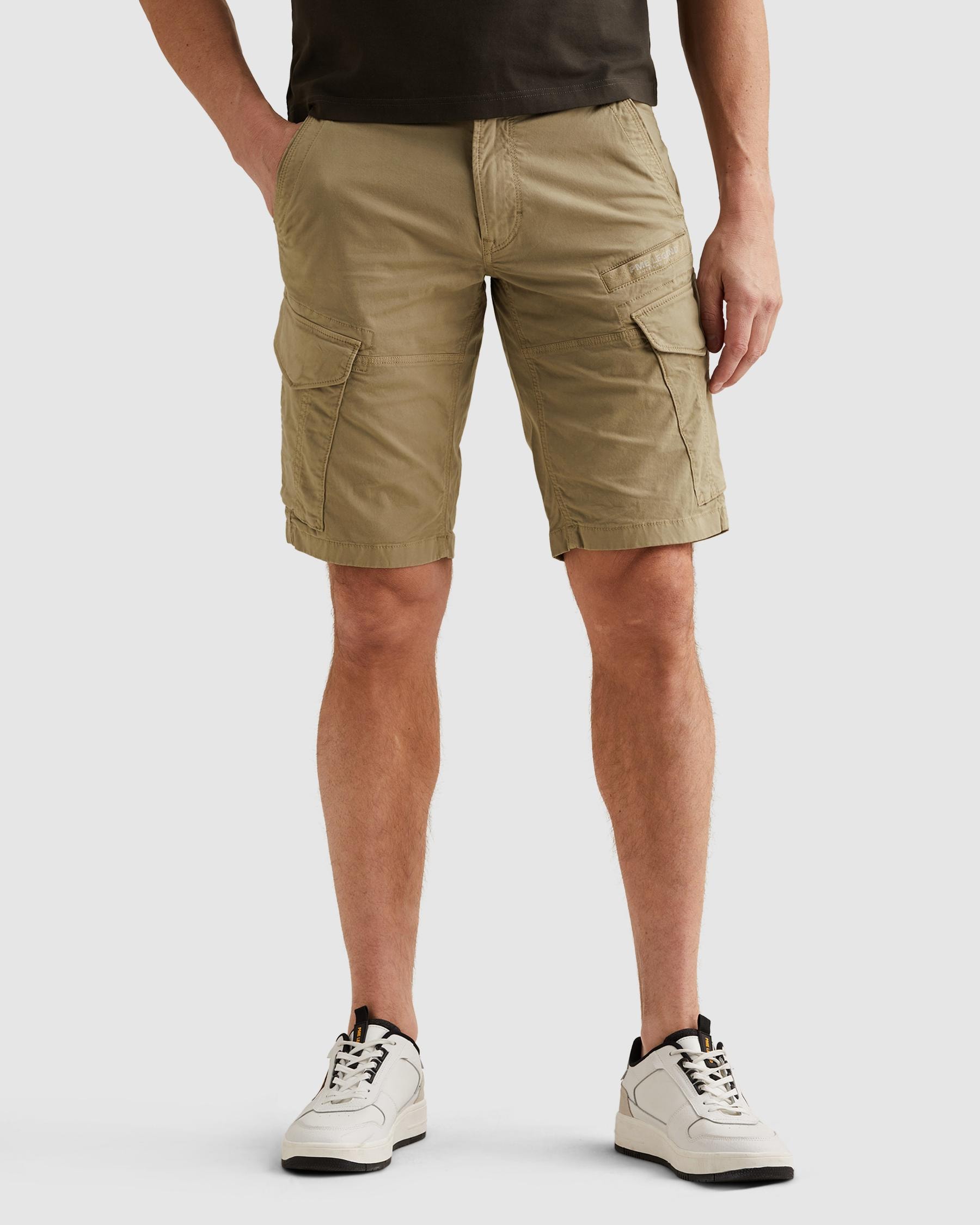 PME LEGEND Cargobermudas "NORDROP CARGO SHORTS STRETCH TWILL" normale Passform, mit Gürtelschlaufen, unifarben