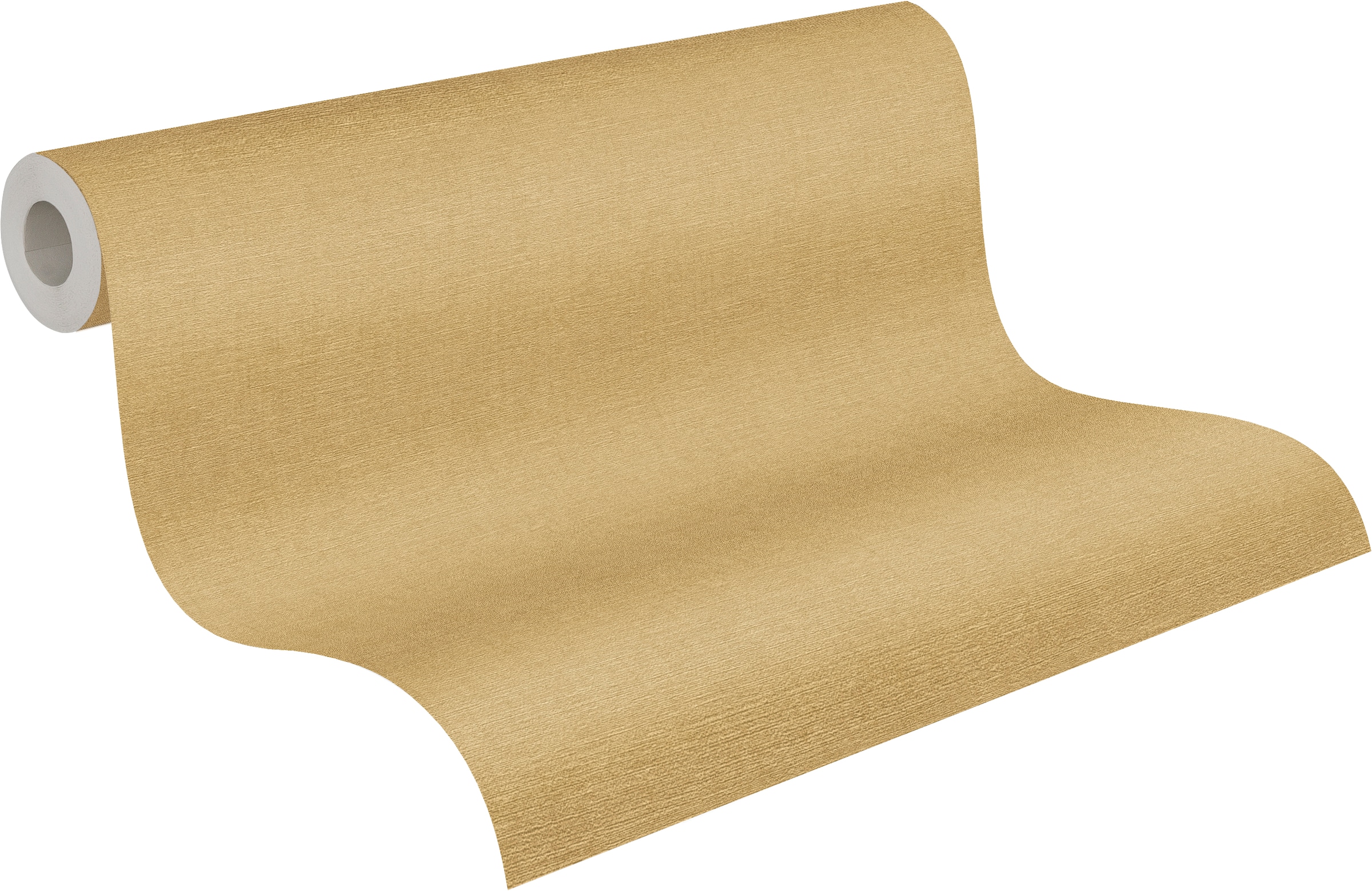 A.S. Création Vliestapete »Cuba II Golden Linen« Strukturmuster | uni | unifarben leicht strukturiert Dezente Textiloptik für eine warme, wohnliche Raumwirkung