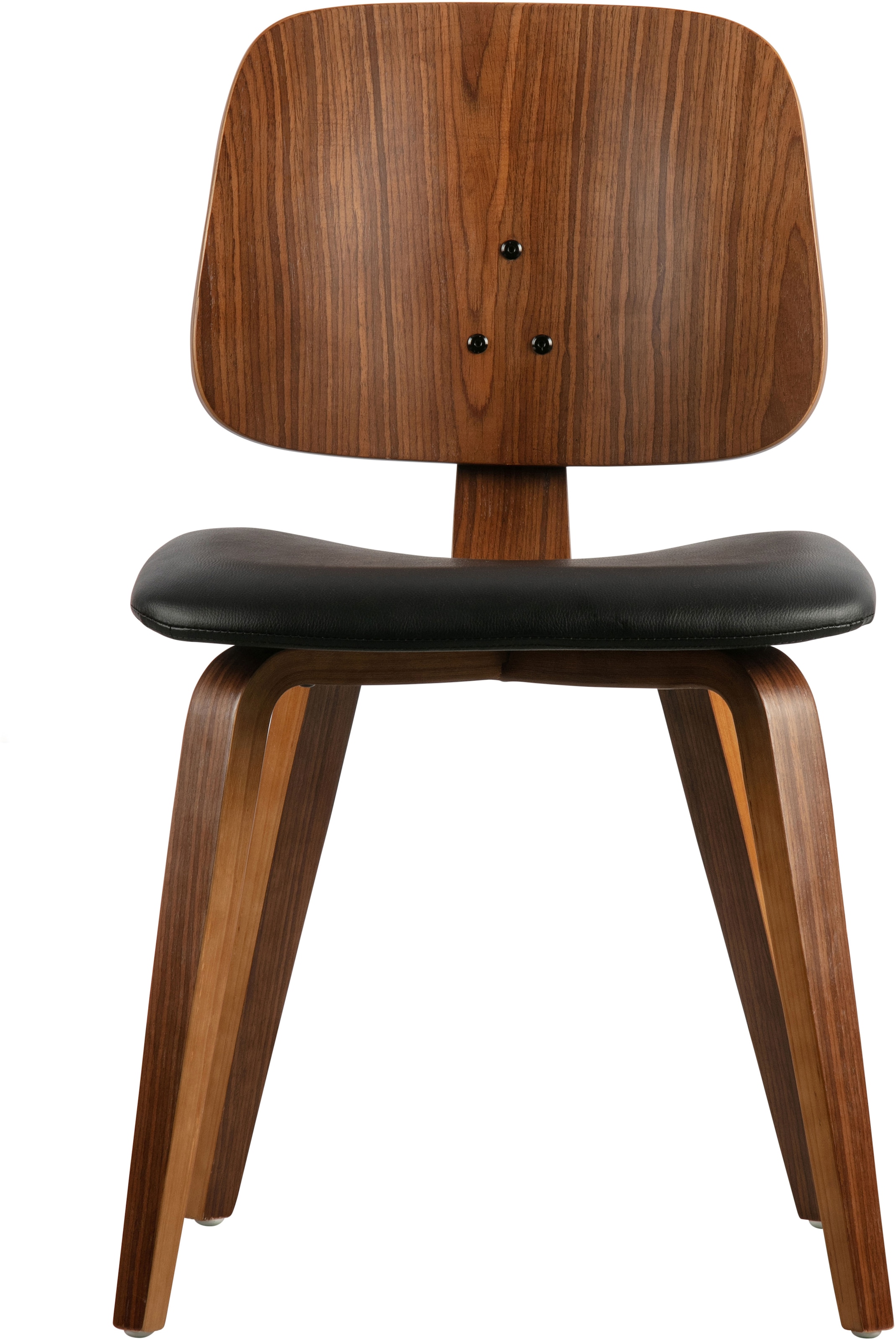 WOOOD Esszimmerstuhl »Classic mit Kunstleder-Bezug, B 48 x T 50 x H 81 cm« () Walnussfurnier-Gestell, Tragkraft 130 kg, Pfleiglicht