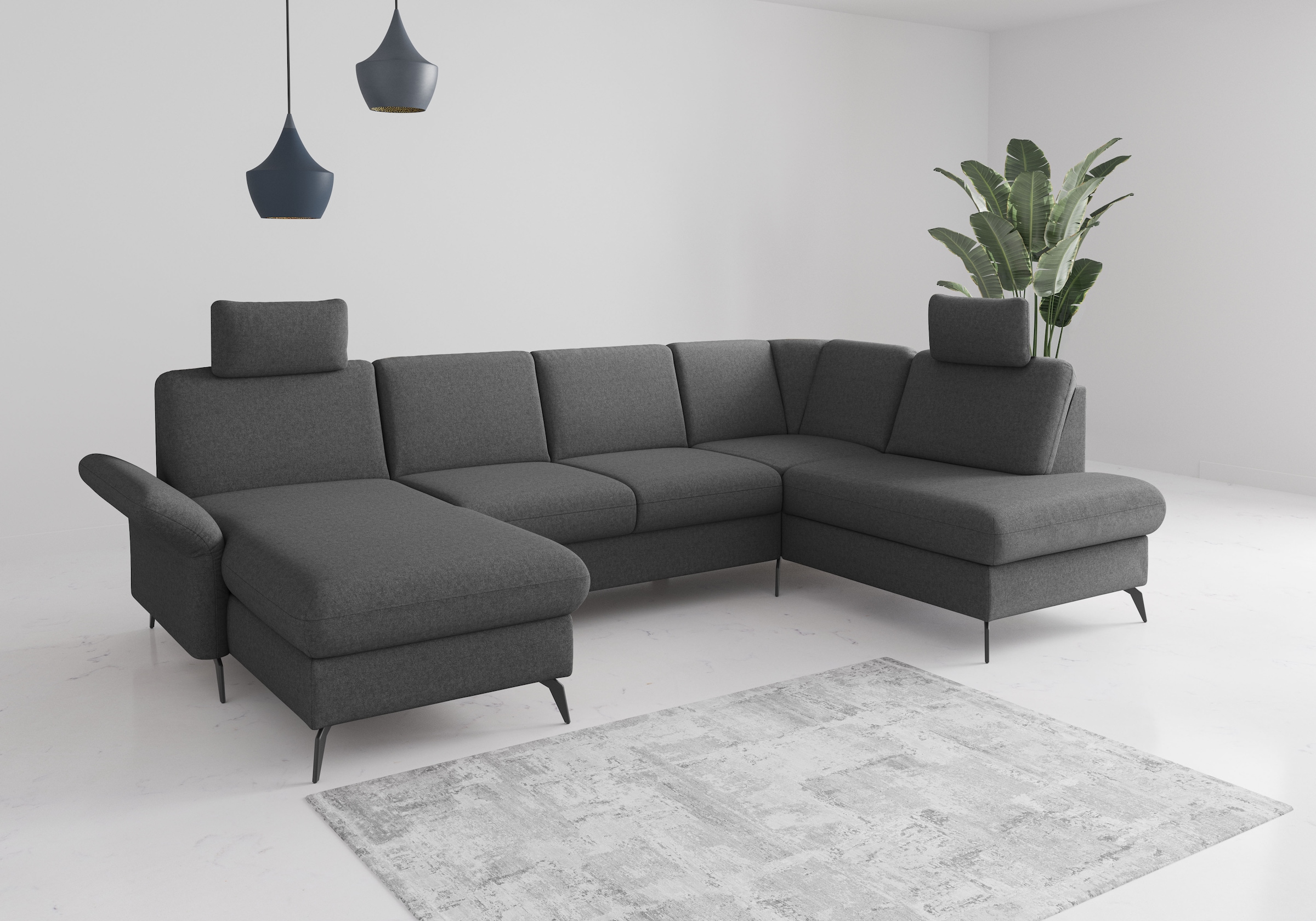OTTO home Wohnlandschaft "Rochelle" wahlweise mit Schlaffunktion, Bettkasten und Armteilverstellung