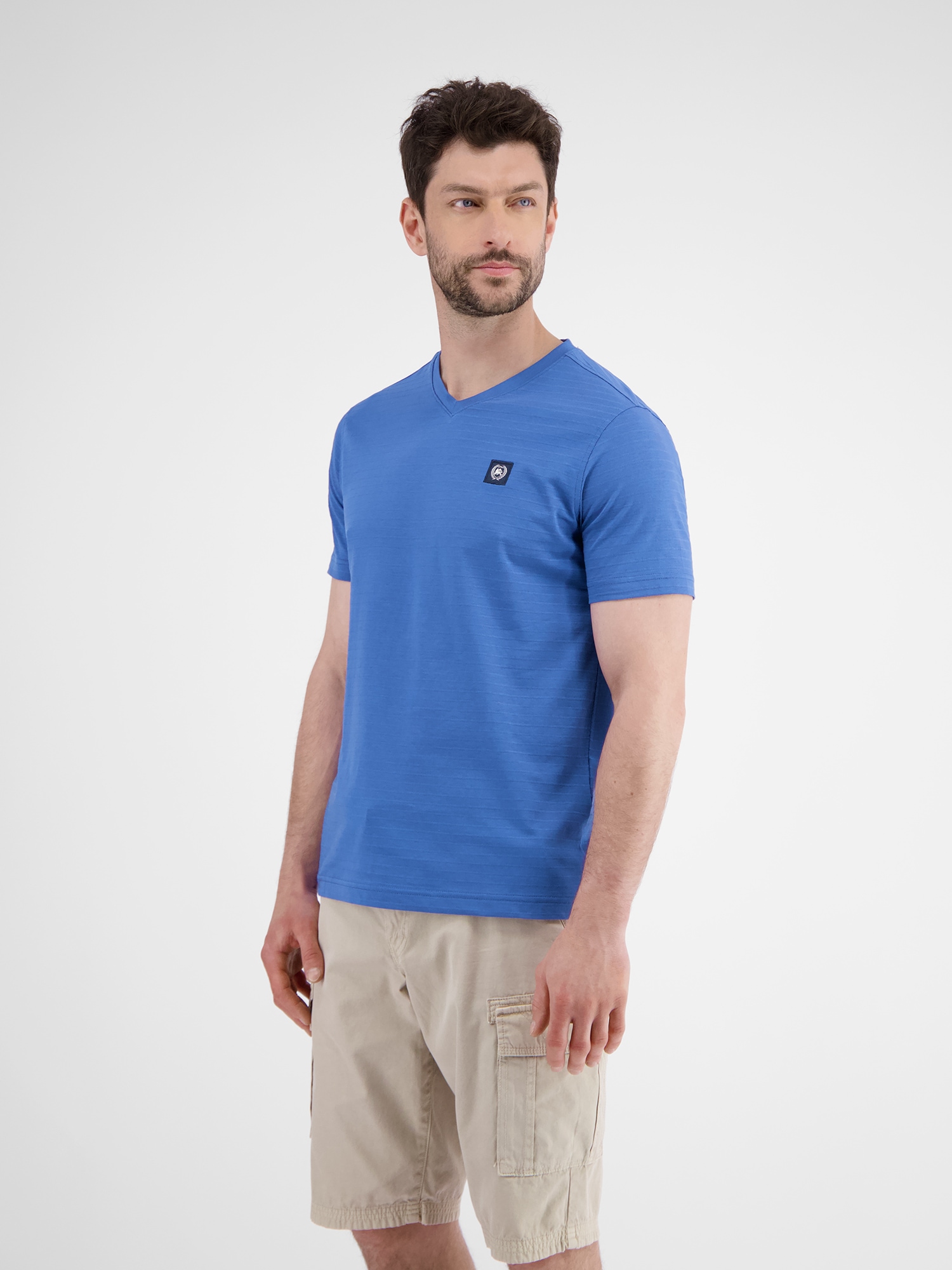 LERROS T-Shirt »LERROS Herren T-Shirt mit V-Ausschnitt«