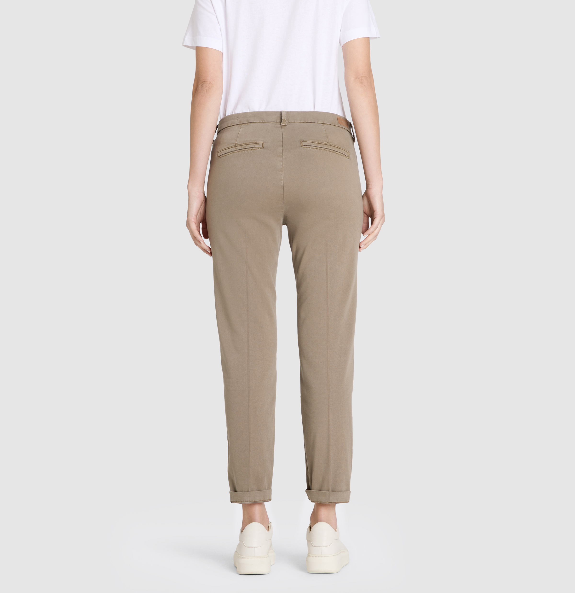 MAC Chinohose "CHINO turn up", mit dezentem Glanz, elegant und sportiv zugl günstig online kaufen