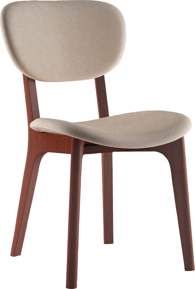 INOSIGN Stuhl "COZY Made in Italy" (Set) 2 Stk. Microfaser Gestell in Buche günstig online kaufen
