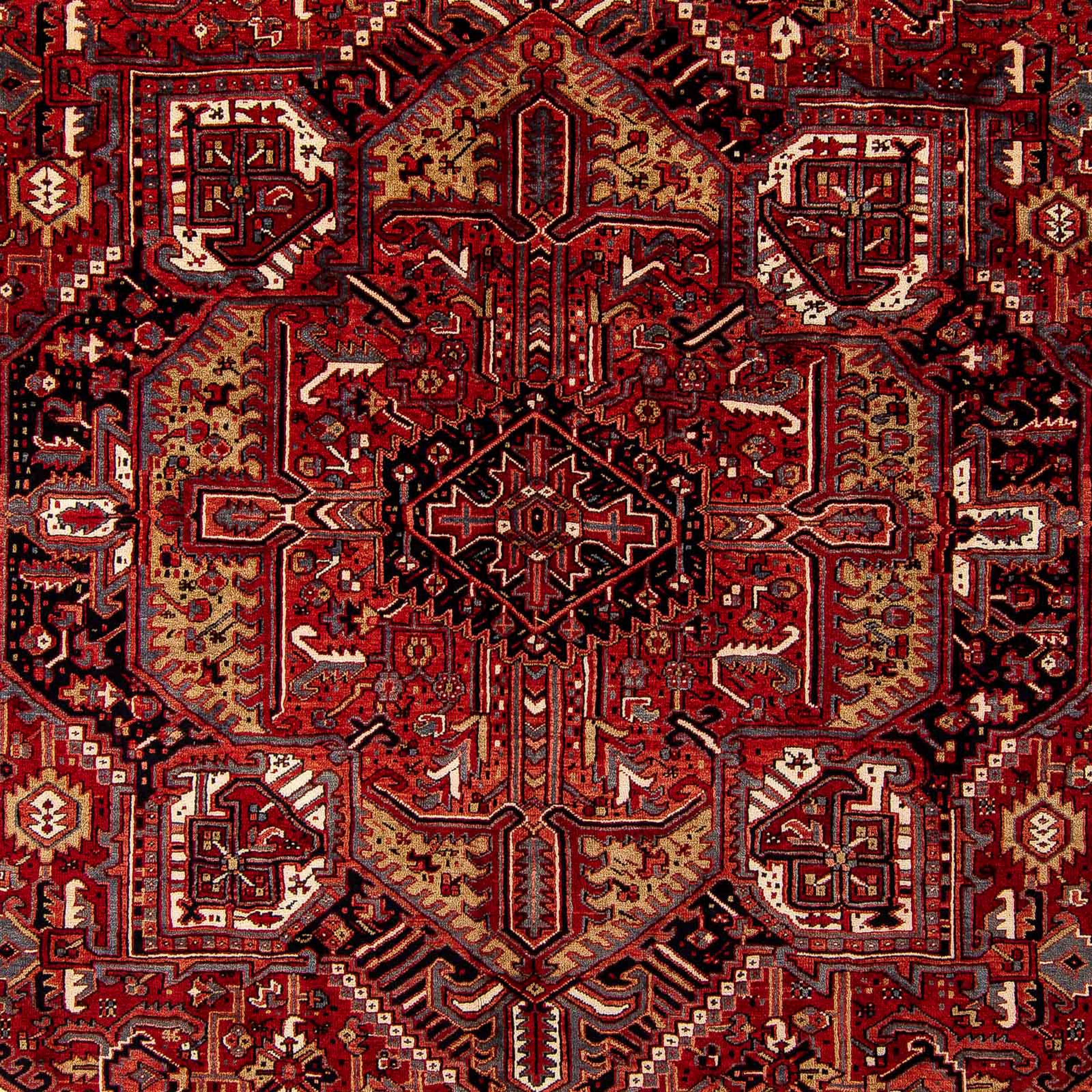 morgenland Orientteppich »Perser - Nomadic - 410 x 306 cm - dunkelrot«, rechteckig, Wohnzimmer, Handgeknüpft, Einzelstück mit Zertifikat