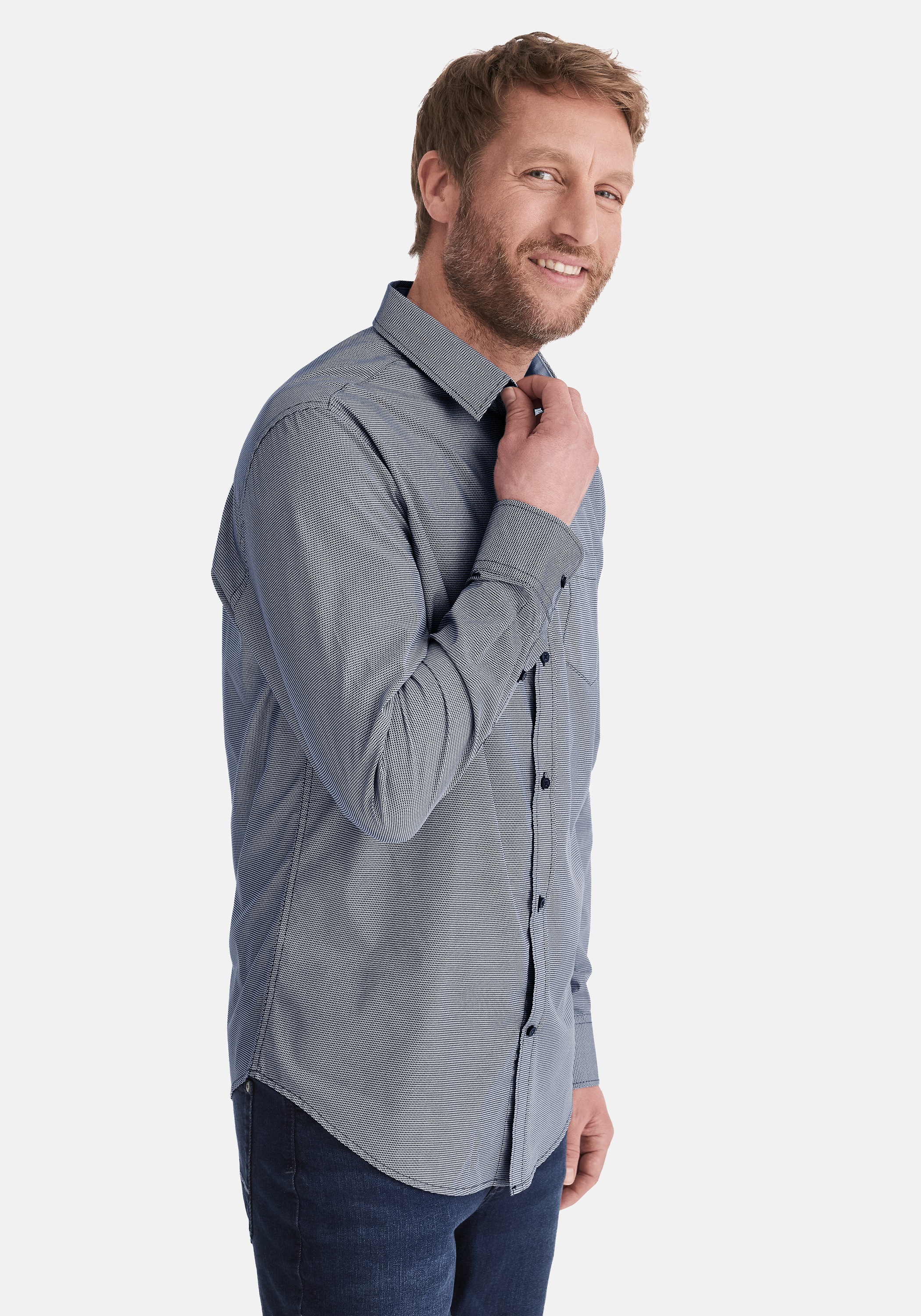 Stooker Men Langarmhemd "HUGH Hemd Langarm Regular Fit" Langarm Hemd Regula günstig online kaufen