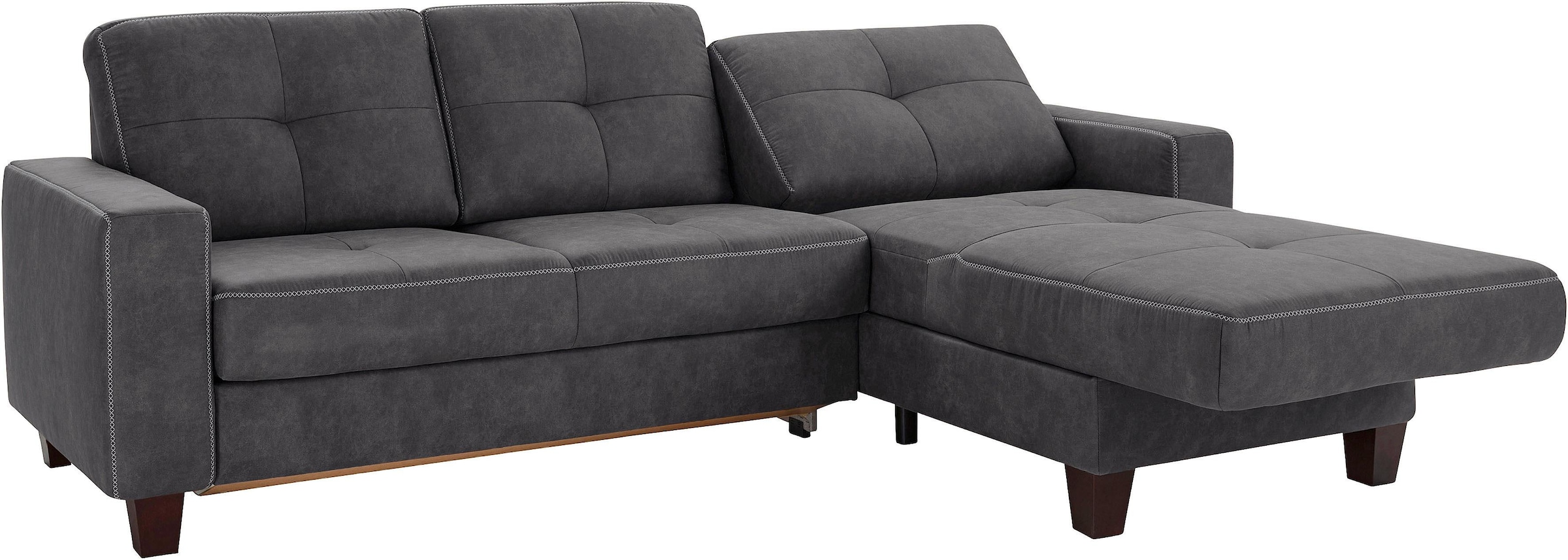 Places of Style Ecksofa "Varese L-Form", wahlweise mit Bettfunktion und Vor günstig online kaufen