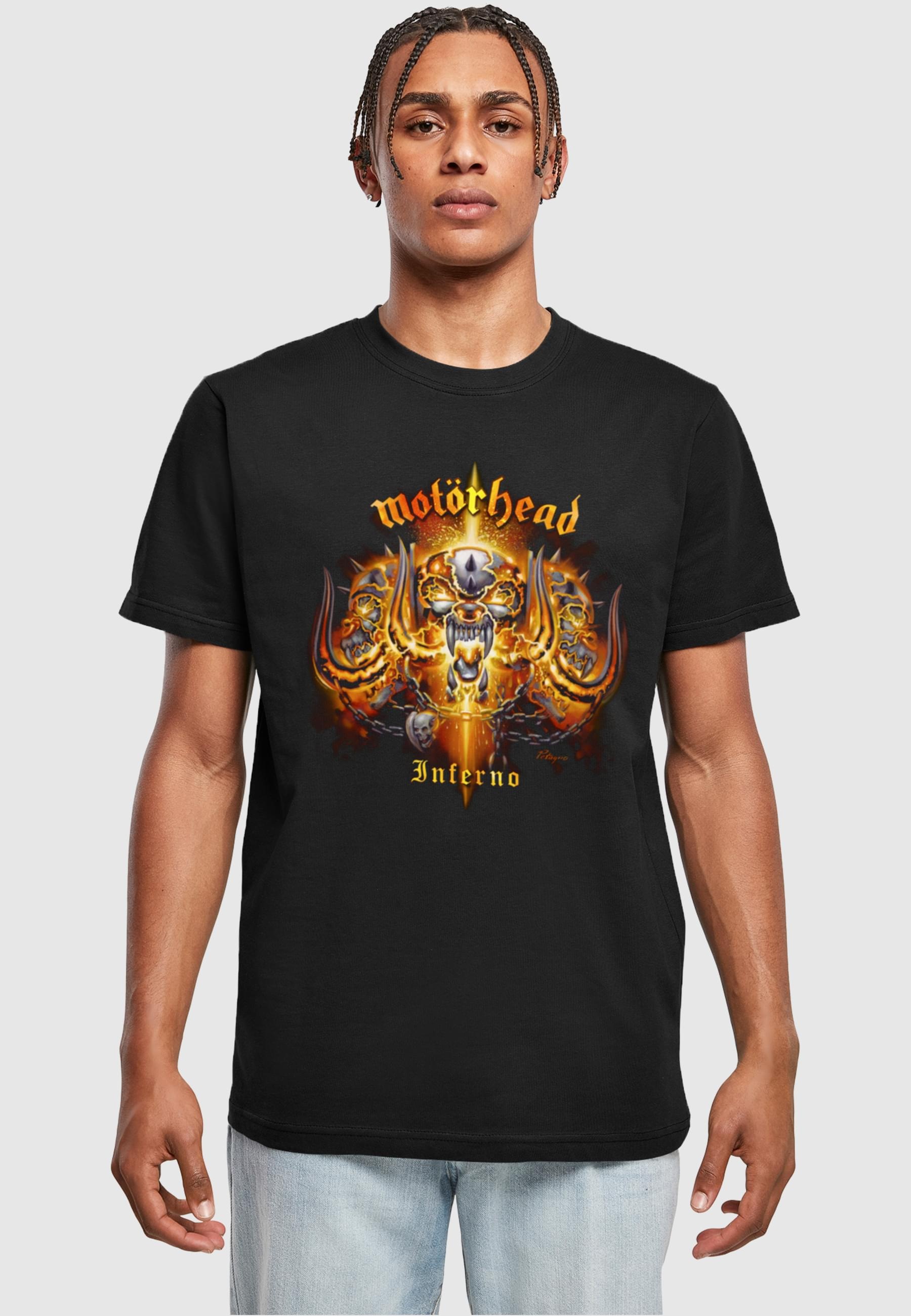 Merchcode T-Shirt »Merchcode Herren Motörhead - Inferno Cover T-Shirt Round Neck«, (1 tlg.)