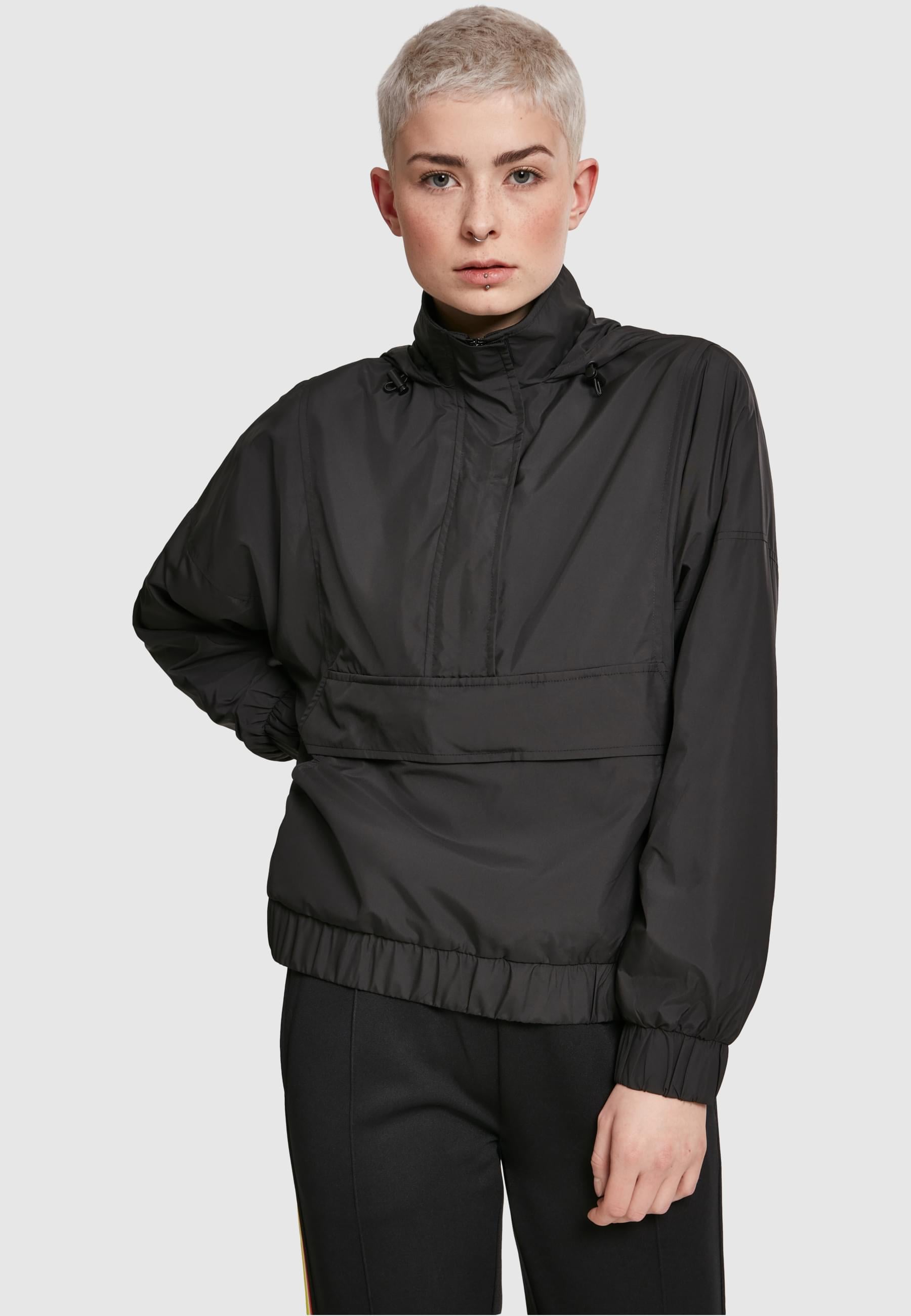 URBAN CLASSICS Allwetterjacke »Urban Classics Damen Ladies Panel Pull Over Jacket«, (1 St.), ohne Kapuze