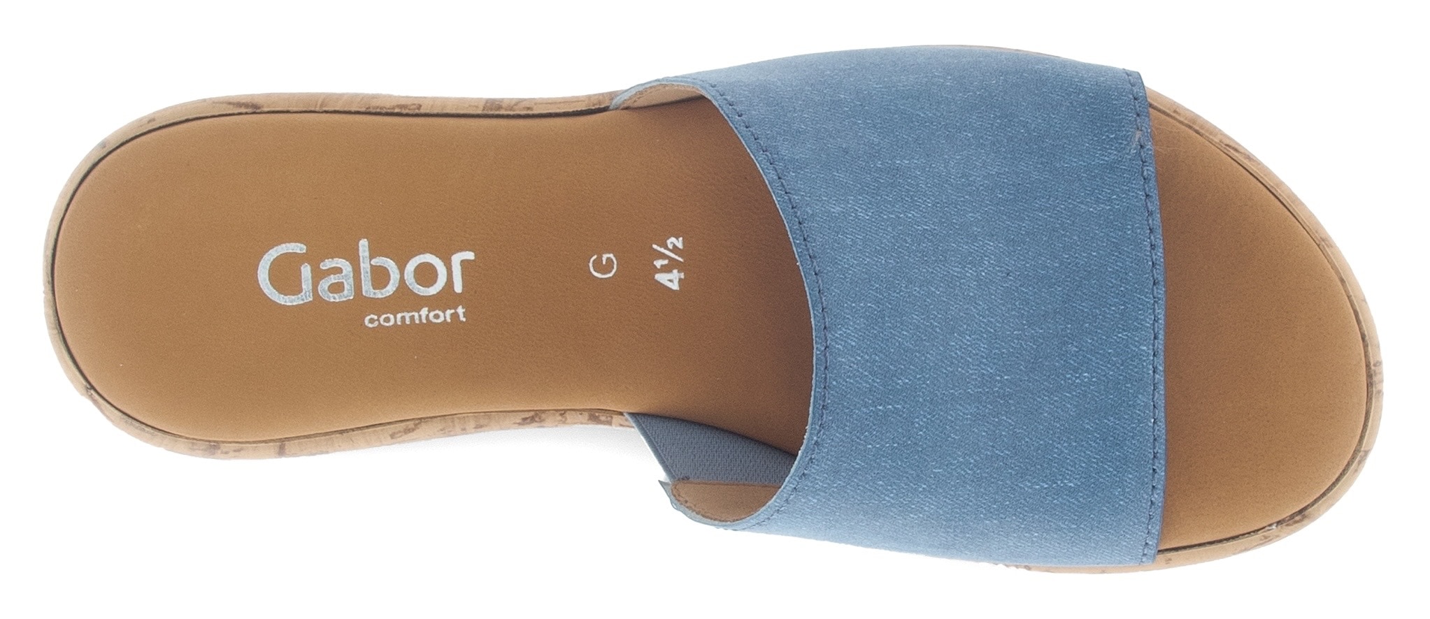 Gabor Pantolette »RHODOS«, Sommerschuh, Komfortschuh, kleiner Stretcheinsatz, Weite G (=weit)