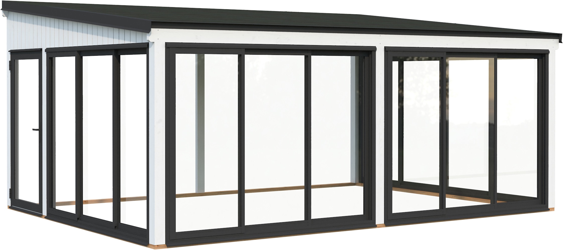 Palmako Holzpavillon "Lumi 23,3 m² Slide Plus" BxTxH: 592x425x276 cm