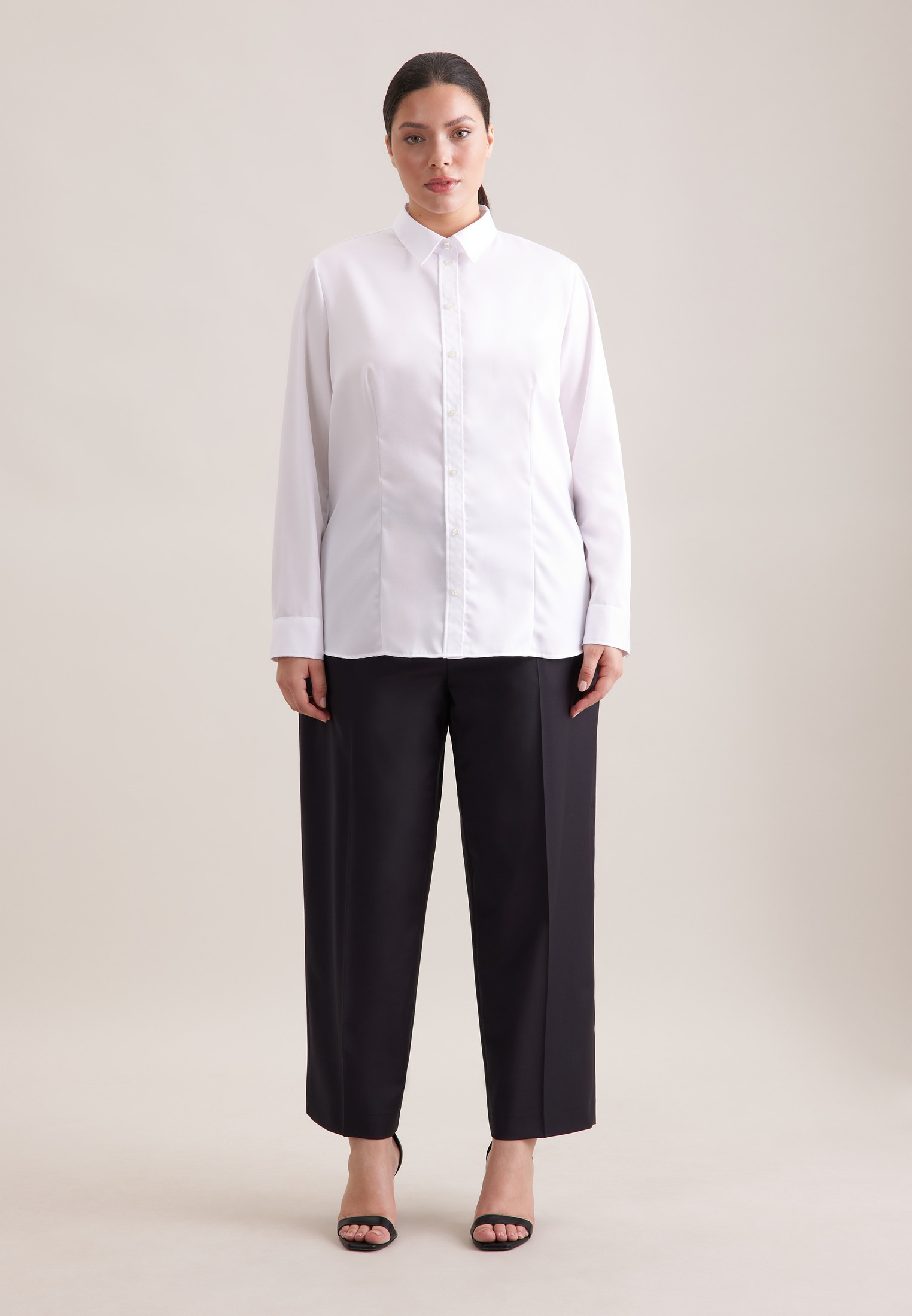 seidensticker Hemdbluse »Schwarze Rose« 1/1 Kragen Uni