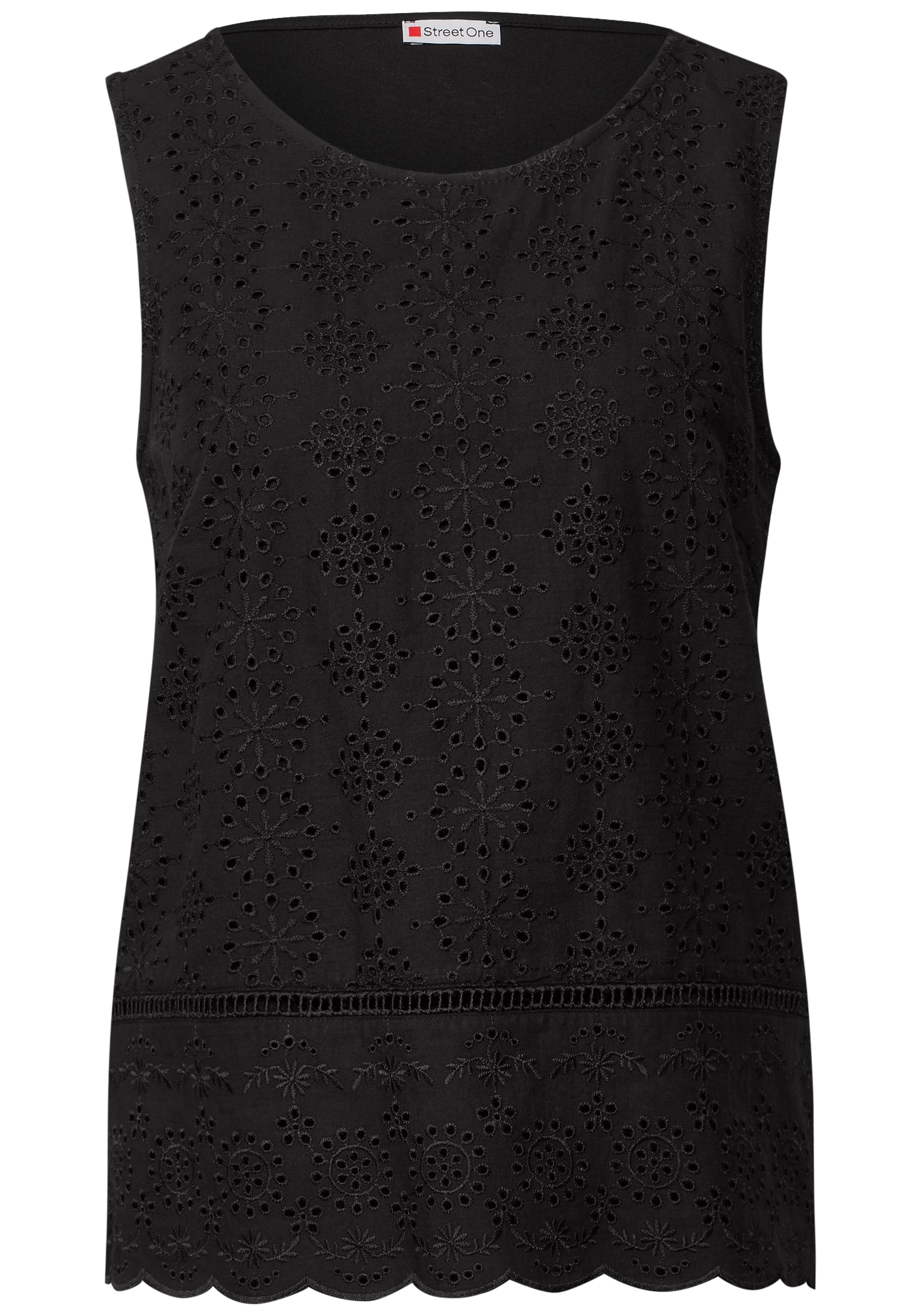 STREET ONE Shirttop, mit Zierstickerei