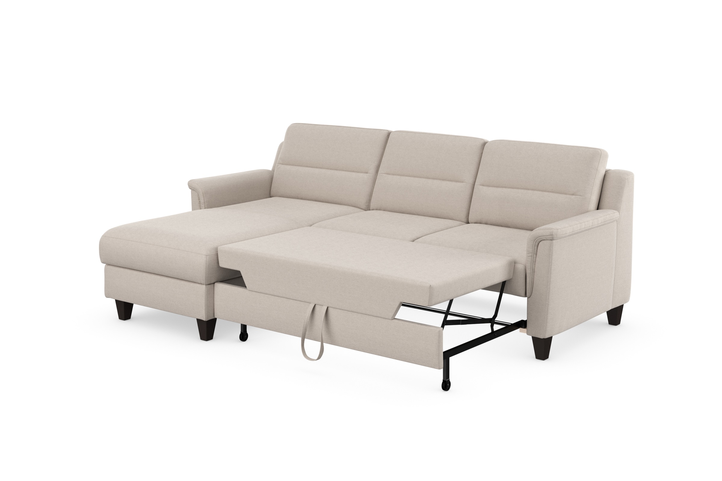sit&more Ecksofa »Farö L-Form«, inklusive Federkern, wahlweise mit Bettfunktion und Bettkasten