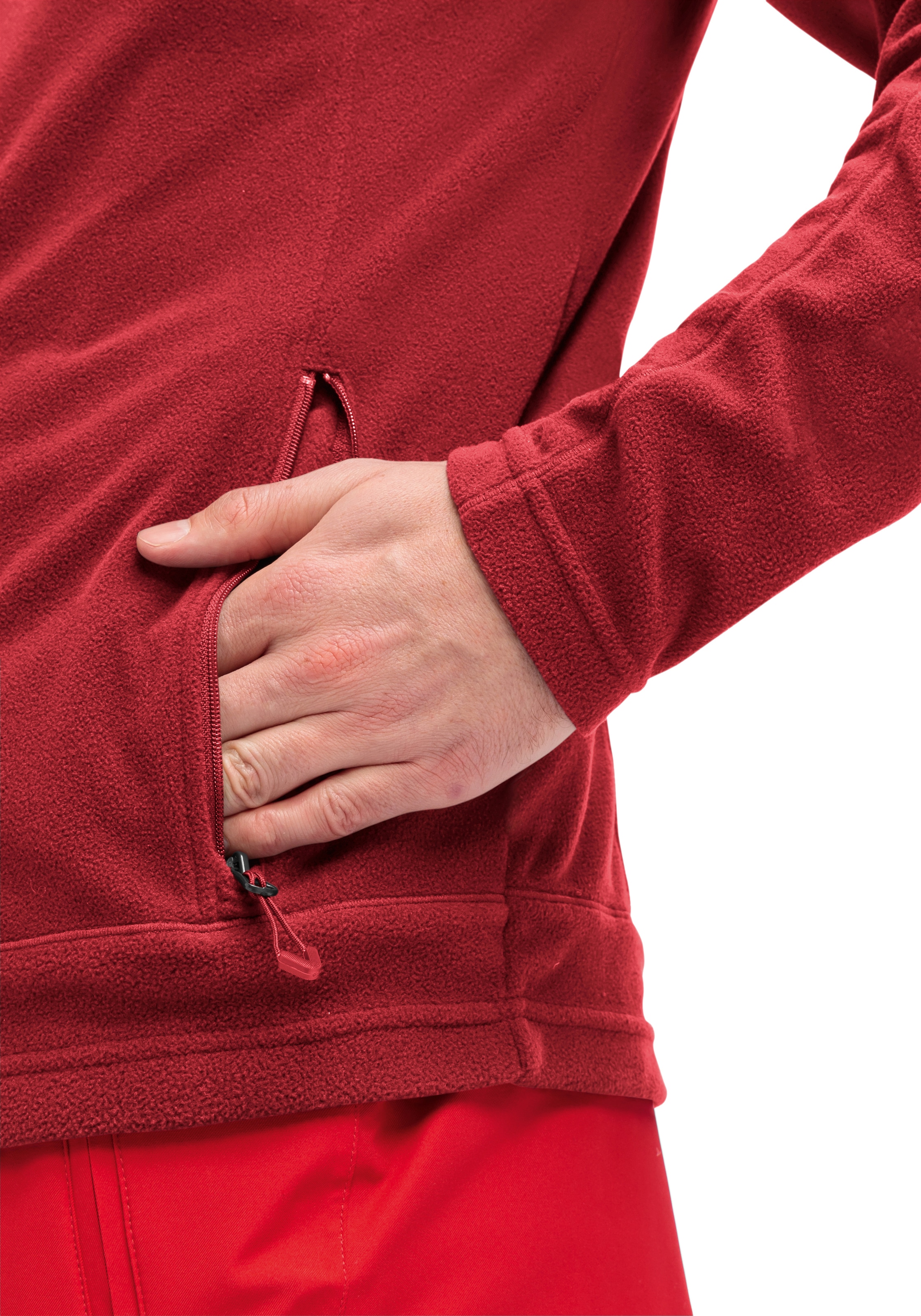 Maier Sports Fleecejacke »Dennis Jacket M« Herren Midlayer, pflegeleichtes Fleece mit 2 RV-Taschen