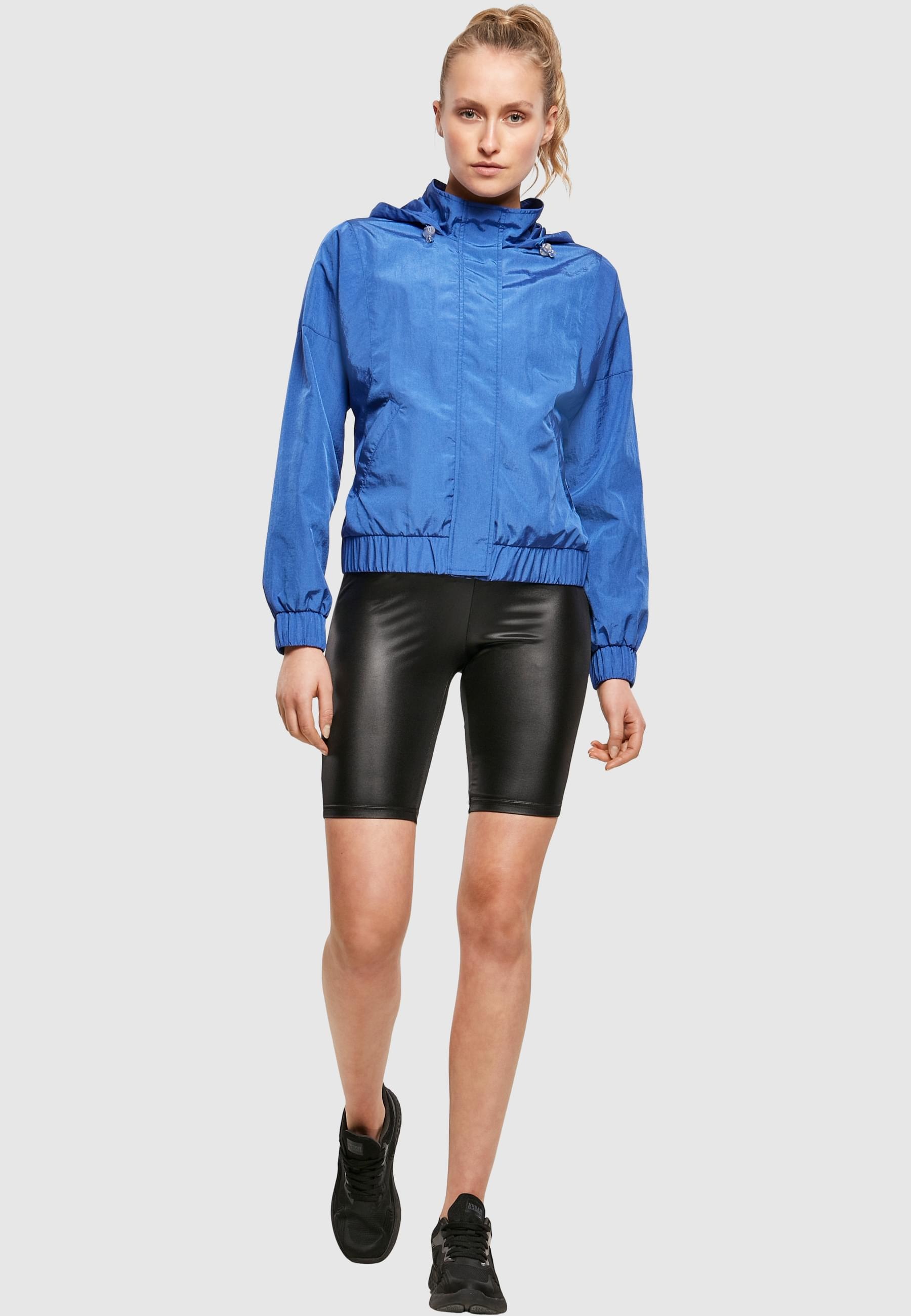 URBAN CLASSICS Allwetterjacke »Urban Classics Damen Ladies Oversized Shiny Crinkle Nylon Jacket«, (1 St.), mit Kapuze