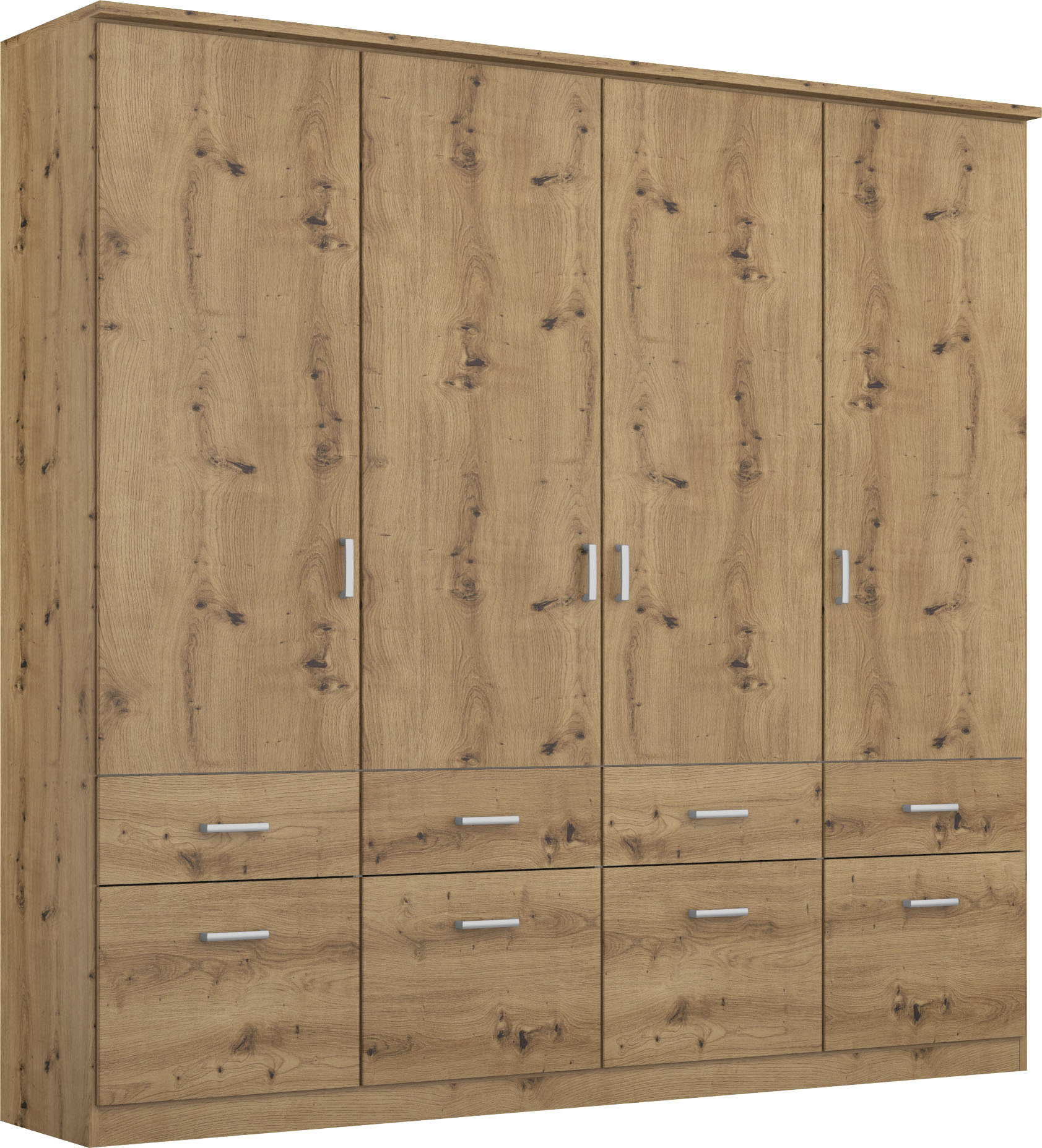 rauch Kleiderschrank "Kleiderschrank Schrank Garderobe deckenhoher Schrank BREMEN" optional mit Spiegel, Breiten: 91/136/181 cm, Höhe: 199 cm, in vielen Farbvariationen, inkl. Kranzblende MADE IN GERMANY