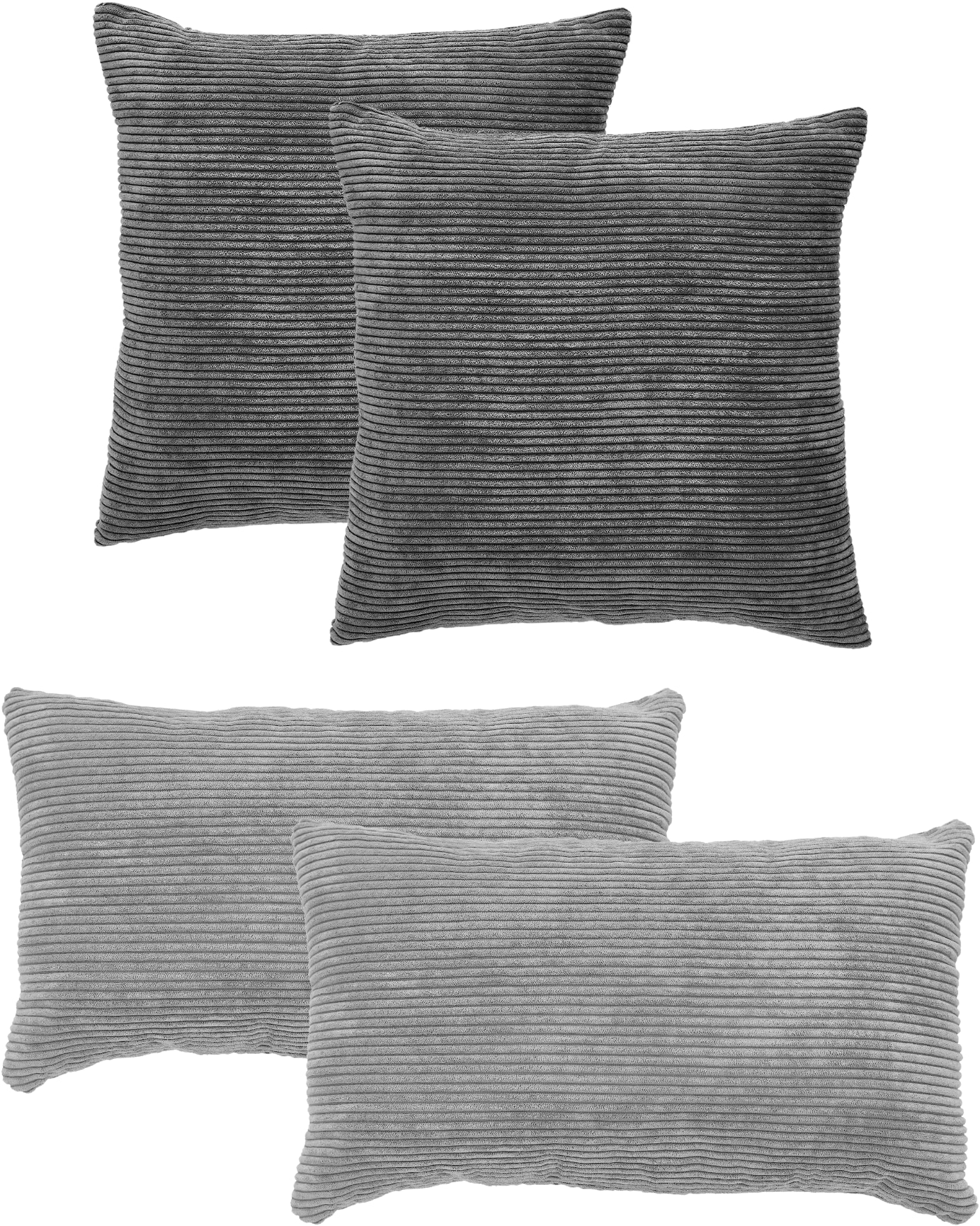 Andiamo Dekokissen "Cord Kissen Emy, 4er Set, Kissenhülle mit Füllung" Sofa günstig online kaufen