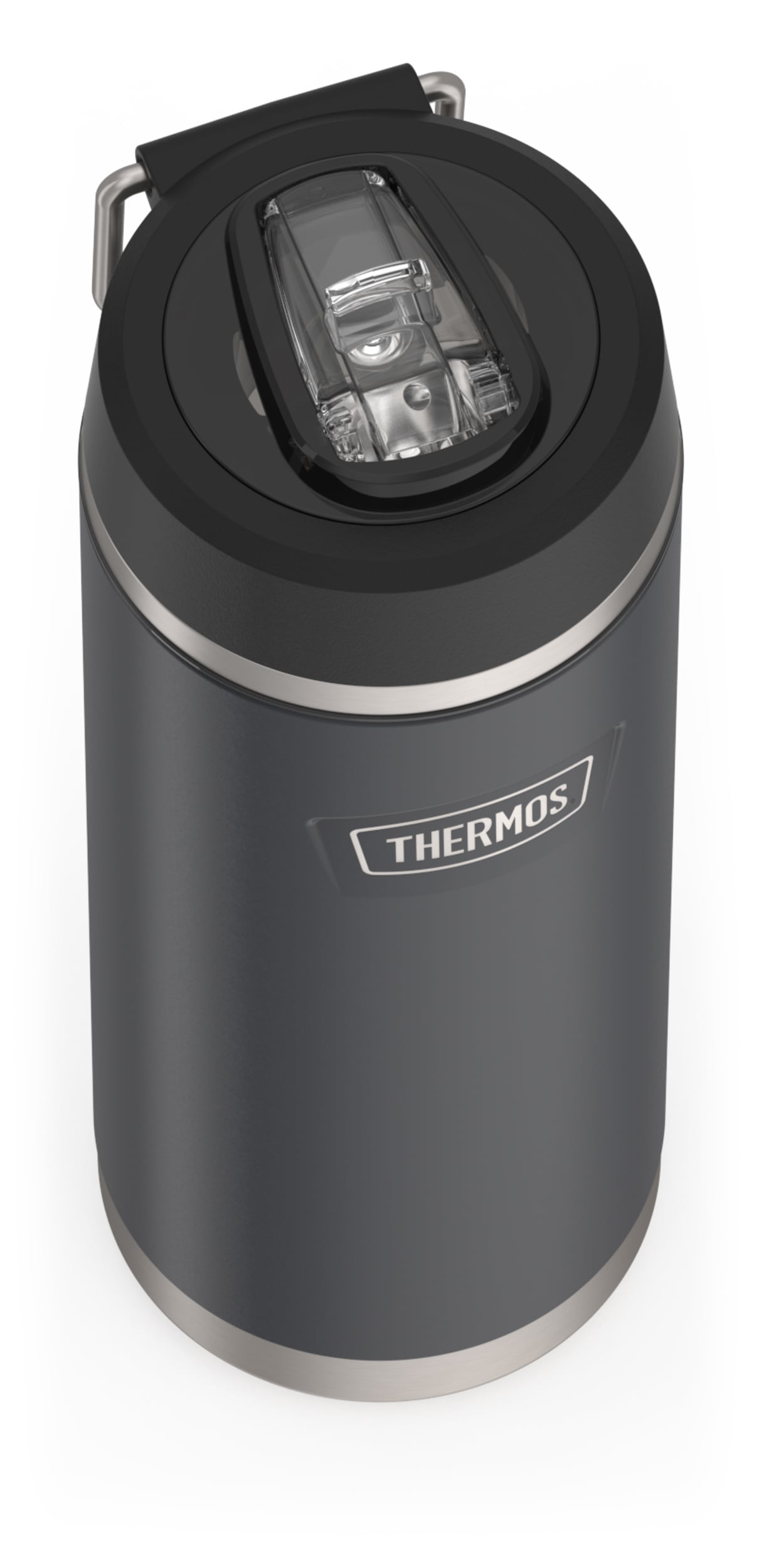 THERMOS Isolierflasche »ICON WATER BOTTLE, Edelstahlkörper, spülmaschinenfest« 0,71l, 12h kalt, schappsicher mit einklappbarem Flip-Strohalm