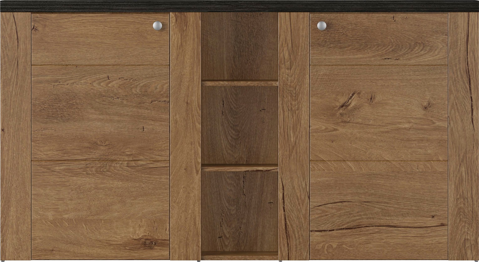 Thumbnail - Home affaire Sideboard "Larona, zeitlose Kommode mit 2 Türen, Türkommode, Breite 155 cm," Höhe 84 cm, viel Stauraum, Anr...