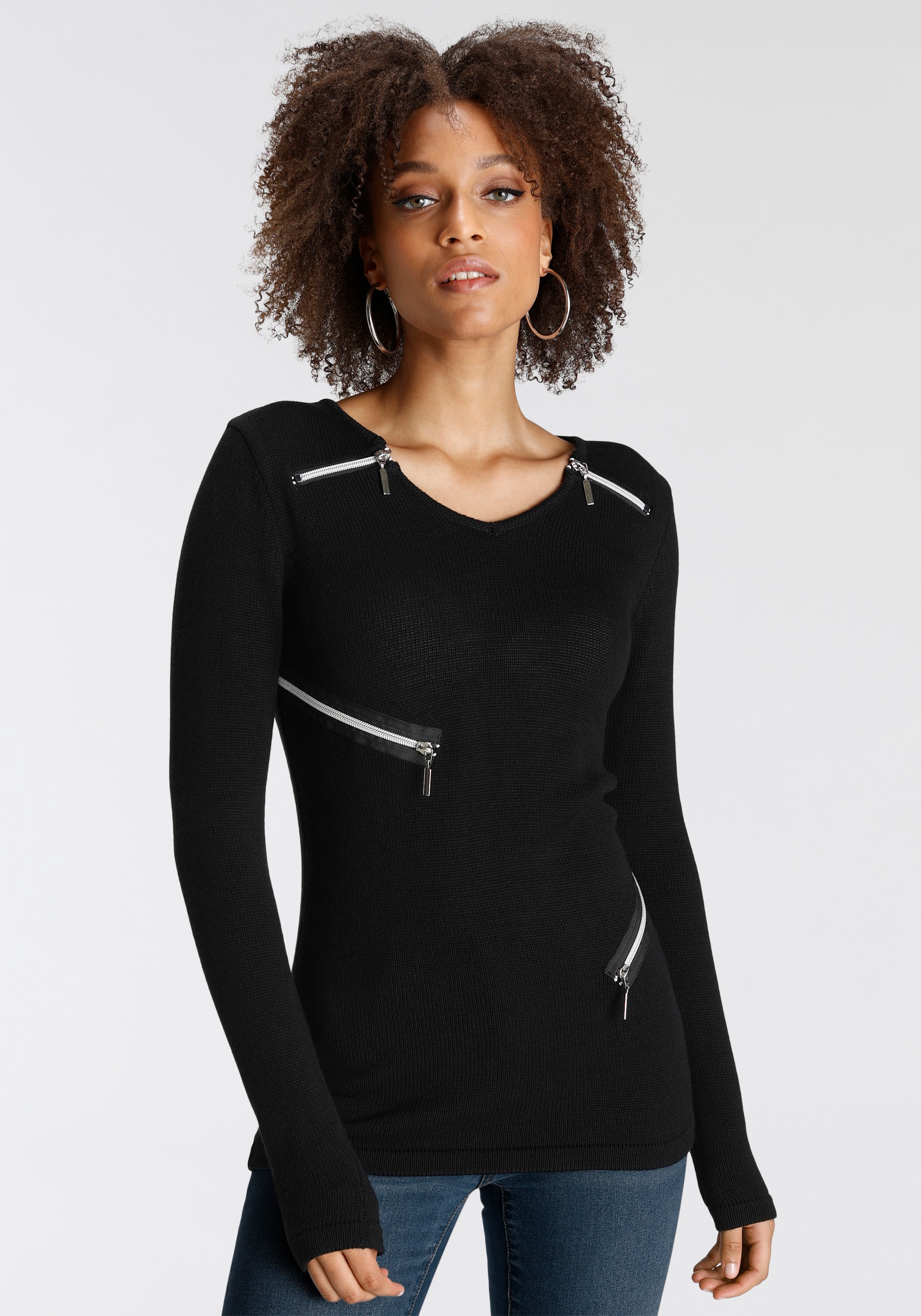 Pullover mit Reißverschluss für Damen online kaufen | BAUR