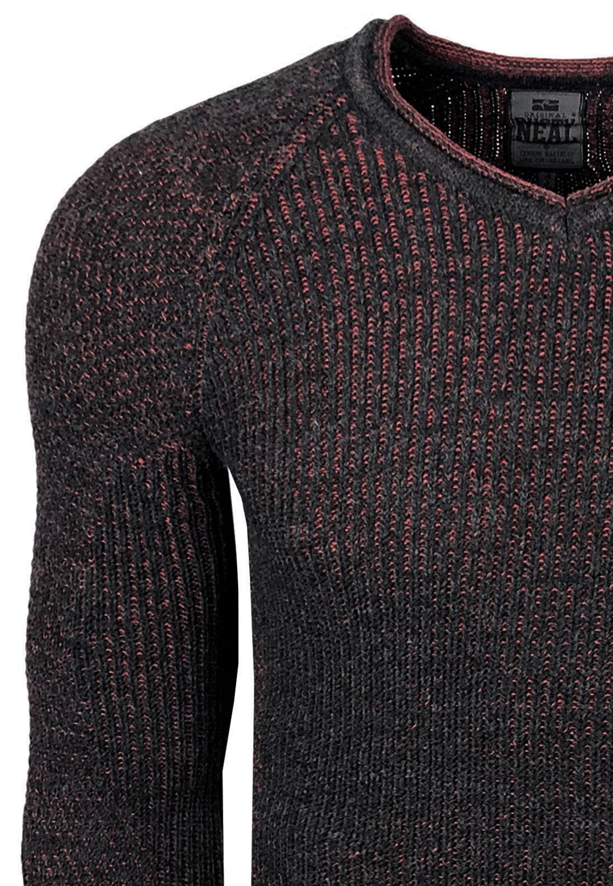 Rusty Neal Strickpullover, mit ausgefallenem Strickmuster