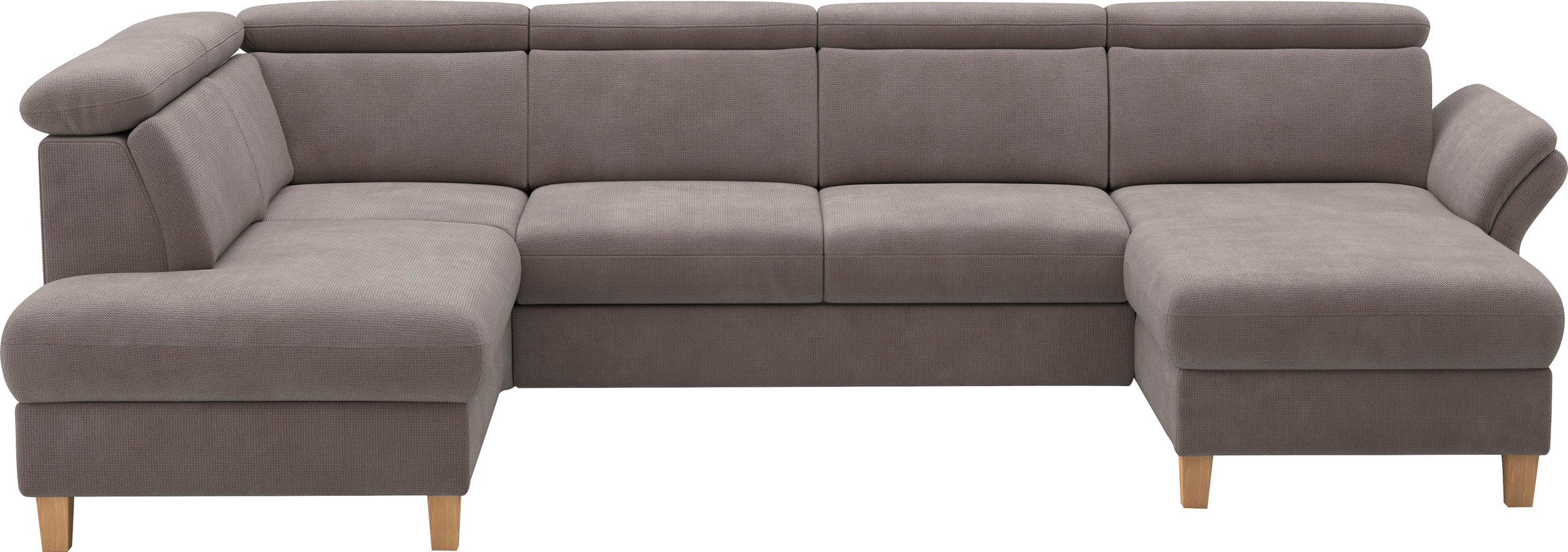 Home affaire Wohnlandschaft "Glendale, U-Form" inkl. Kopfteilverstellung, w günstig online kaufen