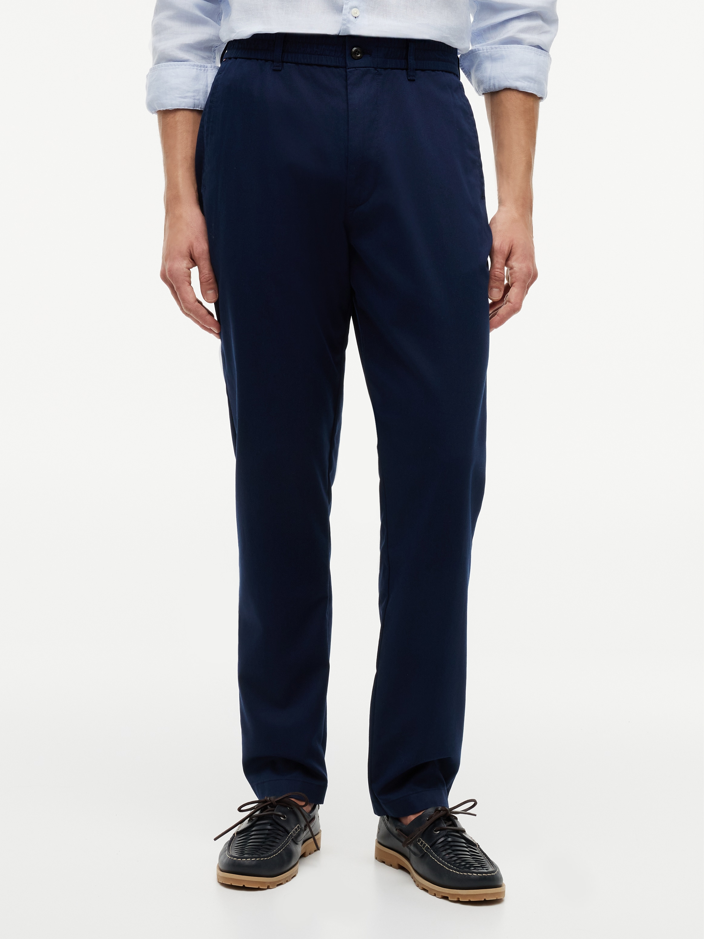 Tommy Hilfiger Chinohose "DOVER 3/4 ELASTICATED TENCEL" Regular Fit Stretch aus Twill