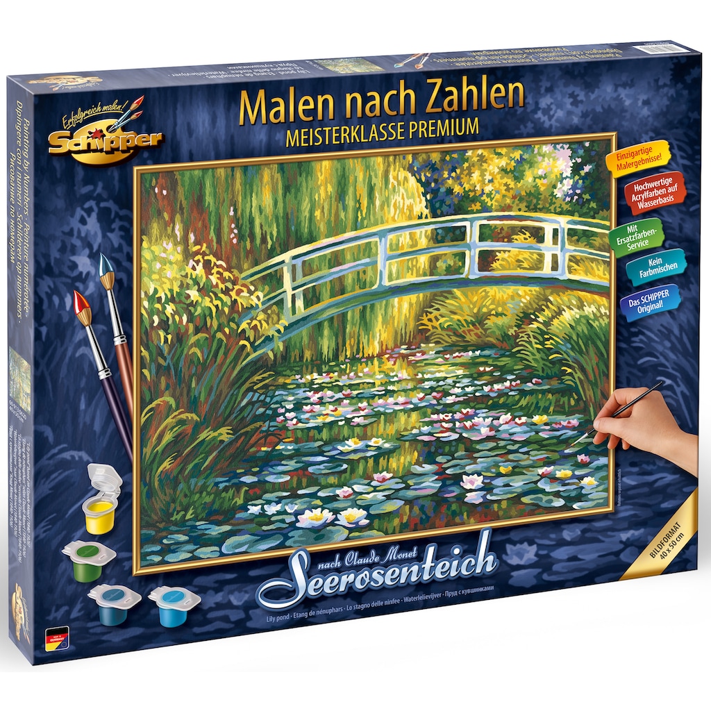 Schipper Malen nach Zahlen »Meisterklasse Premium - Seerosenteich nach Claude Monet (1840-1926)«