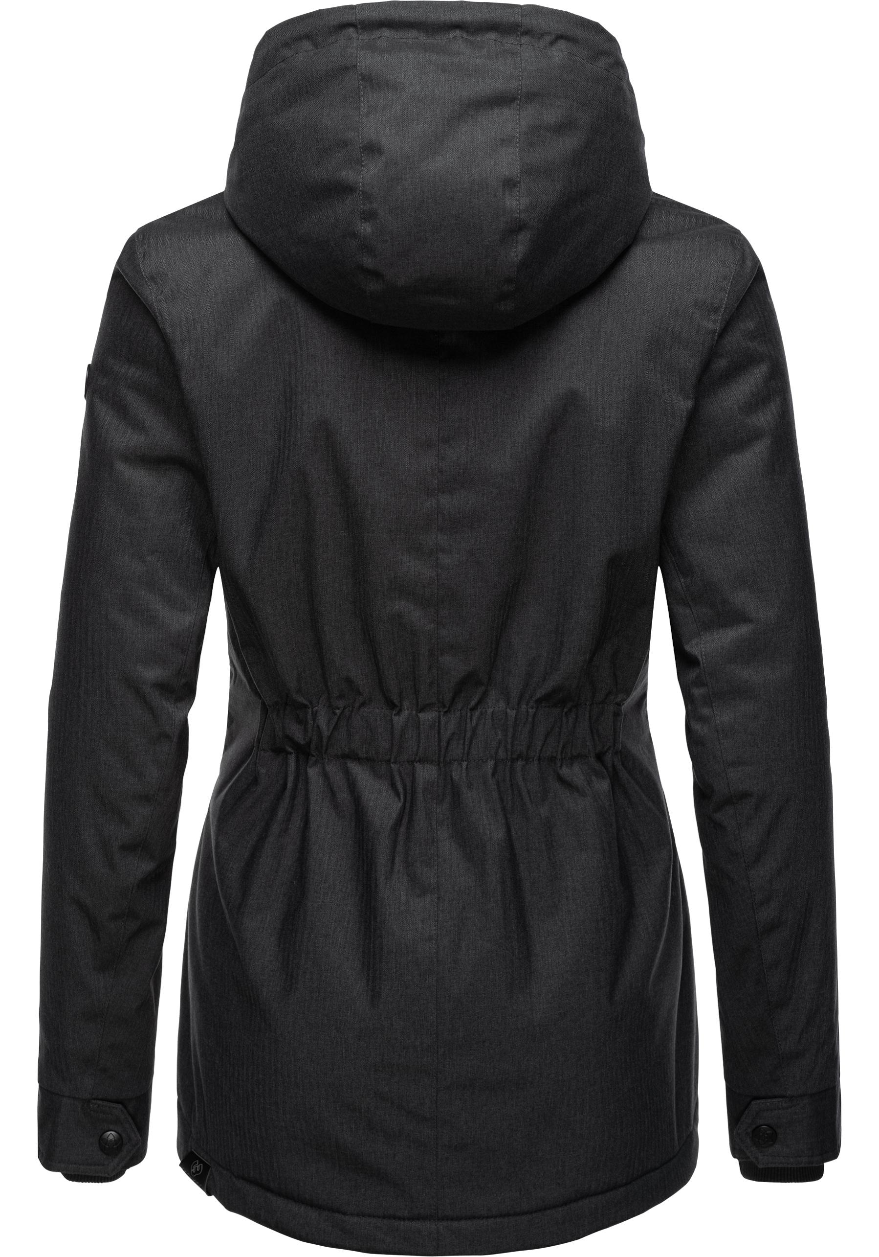 Ragwear Winterjacke »Monade«, mit Kapuze, Damen Winterparka mit Kapuze und m. Fleece gefüttert