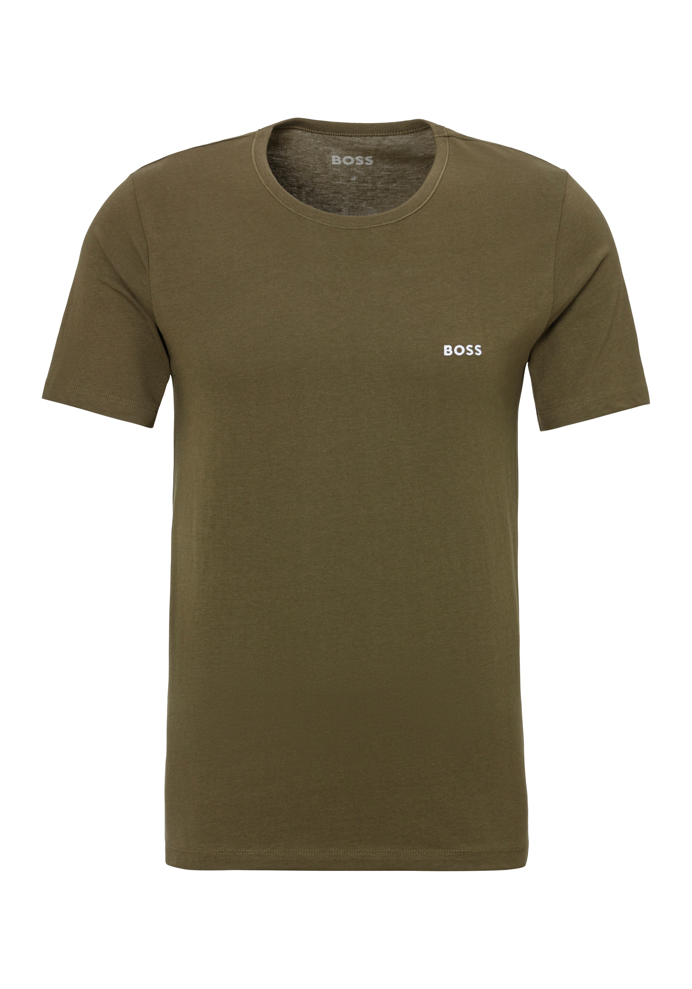 BOSS T-Shirt »TShirtRN 3P Classic«, (3 tlg.), mit Logostickerei